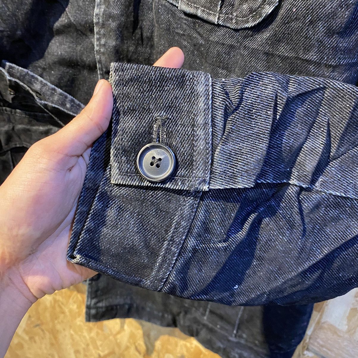 Japanese Brand × Takeo Kikuchi × Vintage VINTAGE RARE‼️Takeo Kikuchi Multi Pocket Denim Fur Jackets Size L / US 10 / IT 46 - 7 Thumbnail