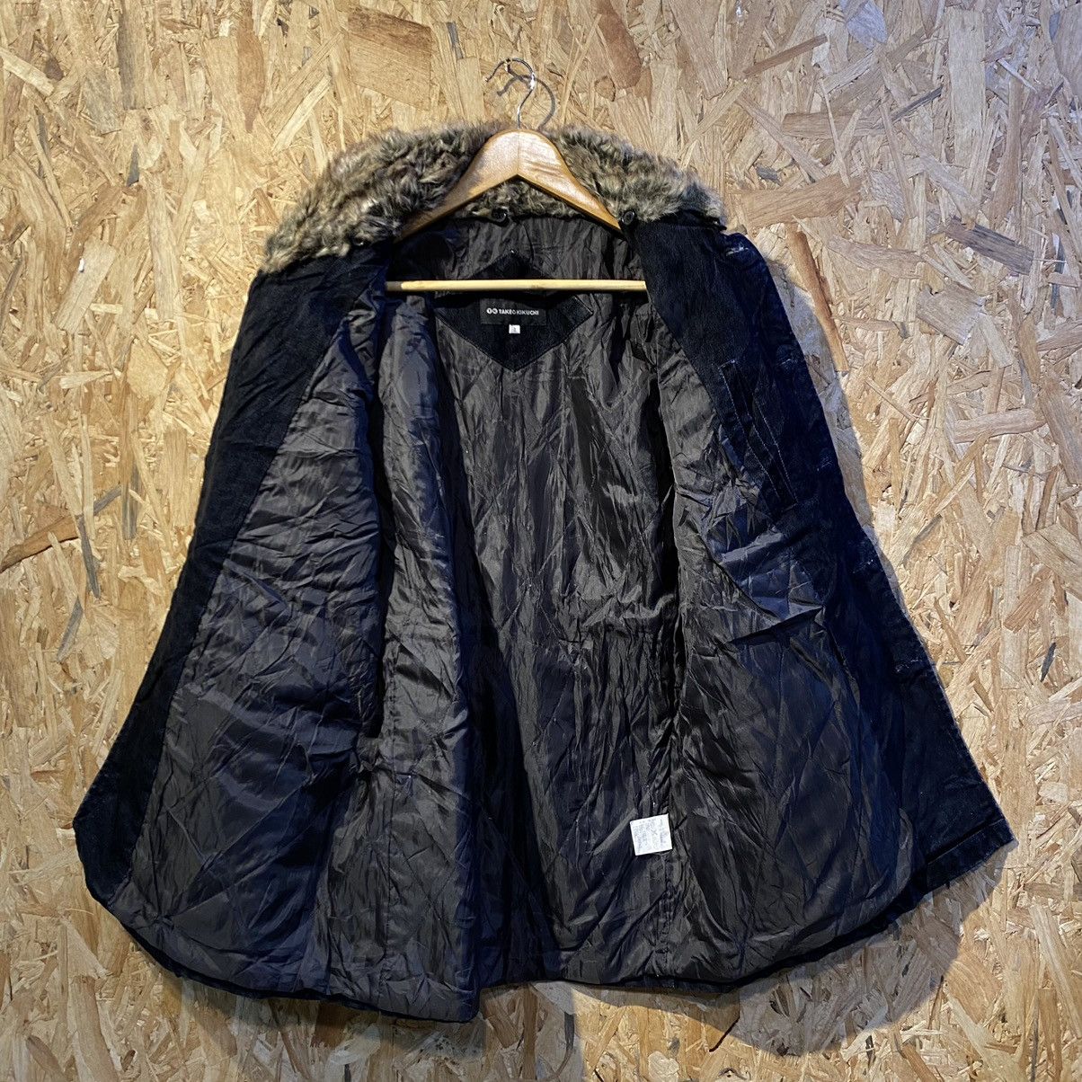 Japanese Brand × Takeo Kikuchi × Vintage VINTAGE RARE‼️Takeo Kikuchi Multi Pocket Denim Fur Jackets Size L / US 10 / IT 46 - 3 Thumbnail