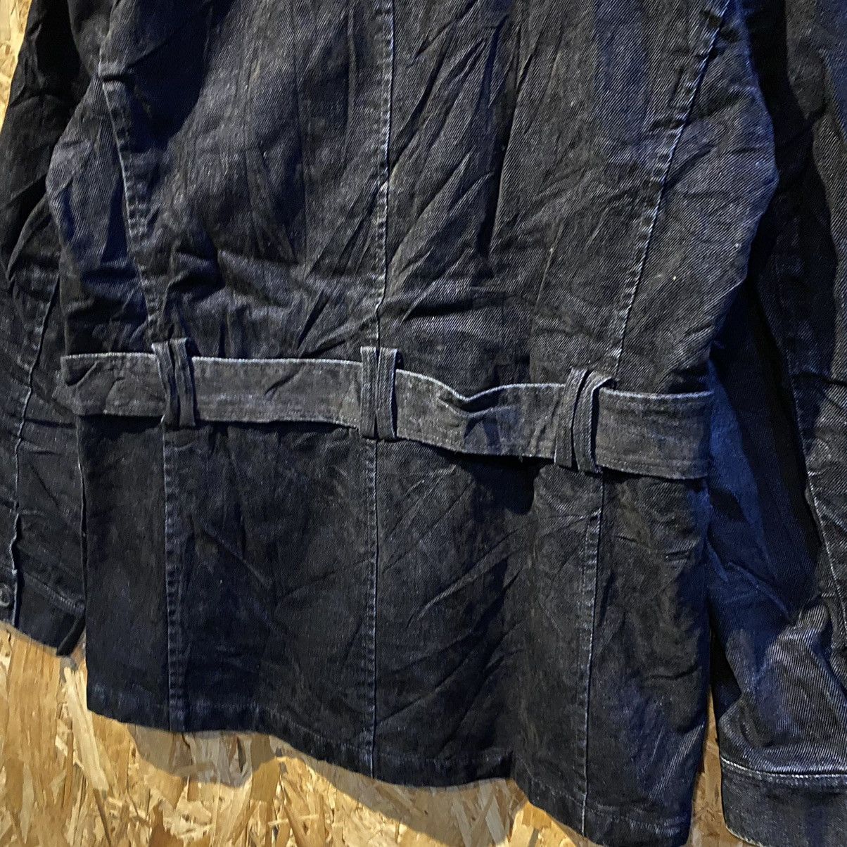 Japanese Brand × Takeo Kikuchi × Vintage VINTAGE RARE‼️Takeo Kikuchi Multi Pocket Denim Fur Jackets Size L / US 10 / IT 46 - 10 Thumbnail