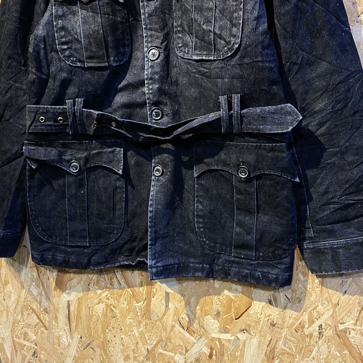 Japanese Brand × Takeo Kikuchi × Vintage VINTAGE RARE‼️Takeo Kikuchi Multi Pocket Denim Fur Jackets Size L / US 10 / IT 46 - 4 Thumbnail