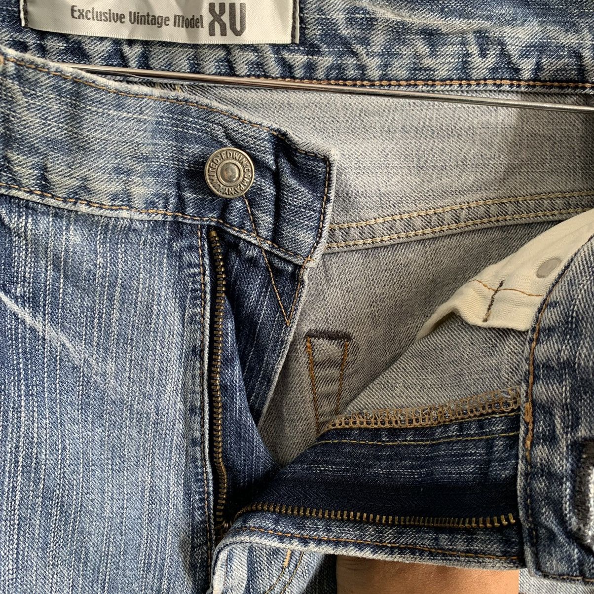 Edwin × Japanese Brand Edwin TRASHED Denim Jeans Size US 35 - 8 Thumbnail
