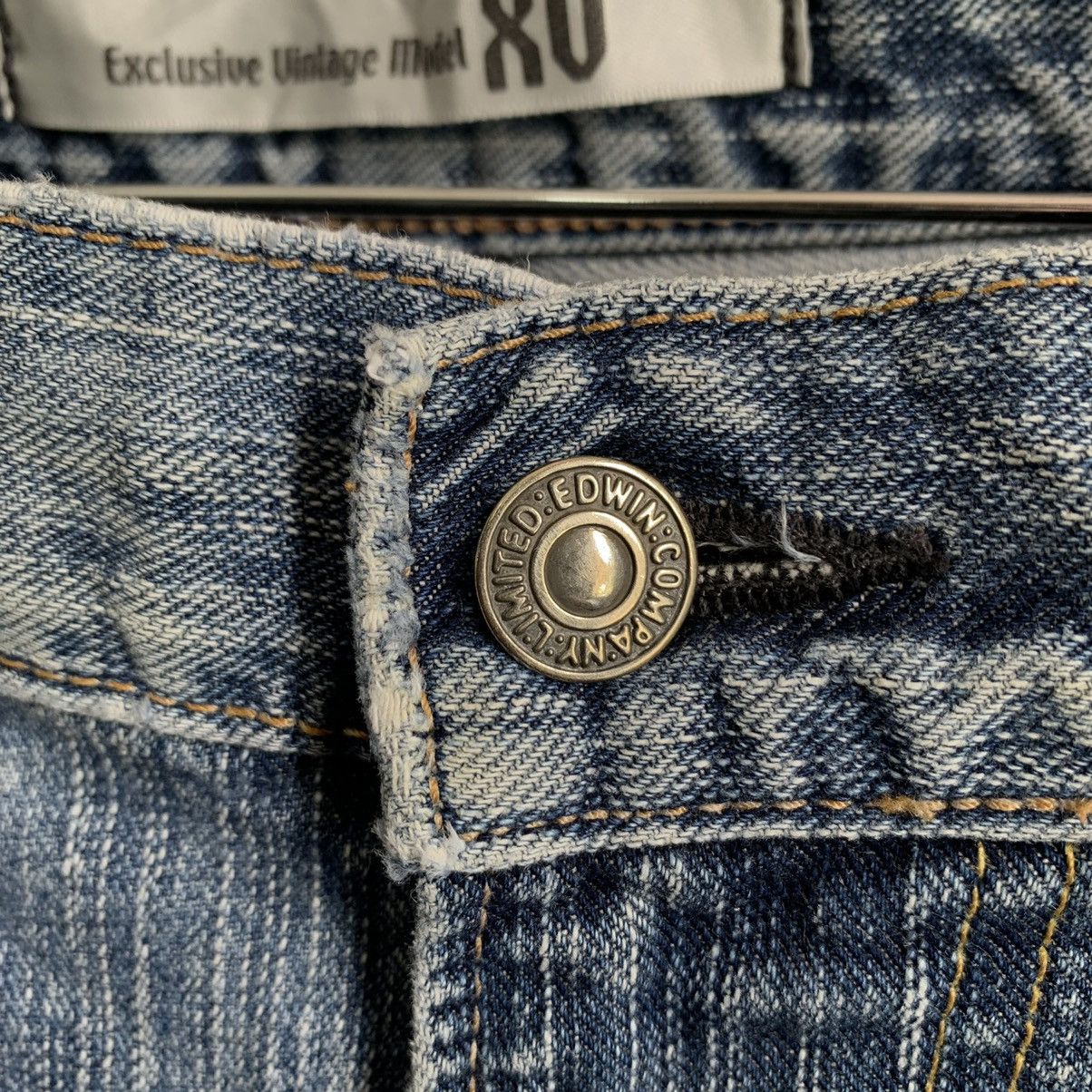 Edwin × Japanese Brand Edwin TRASHED Denim Jeans Size US 35 - 6 Thumbnail