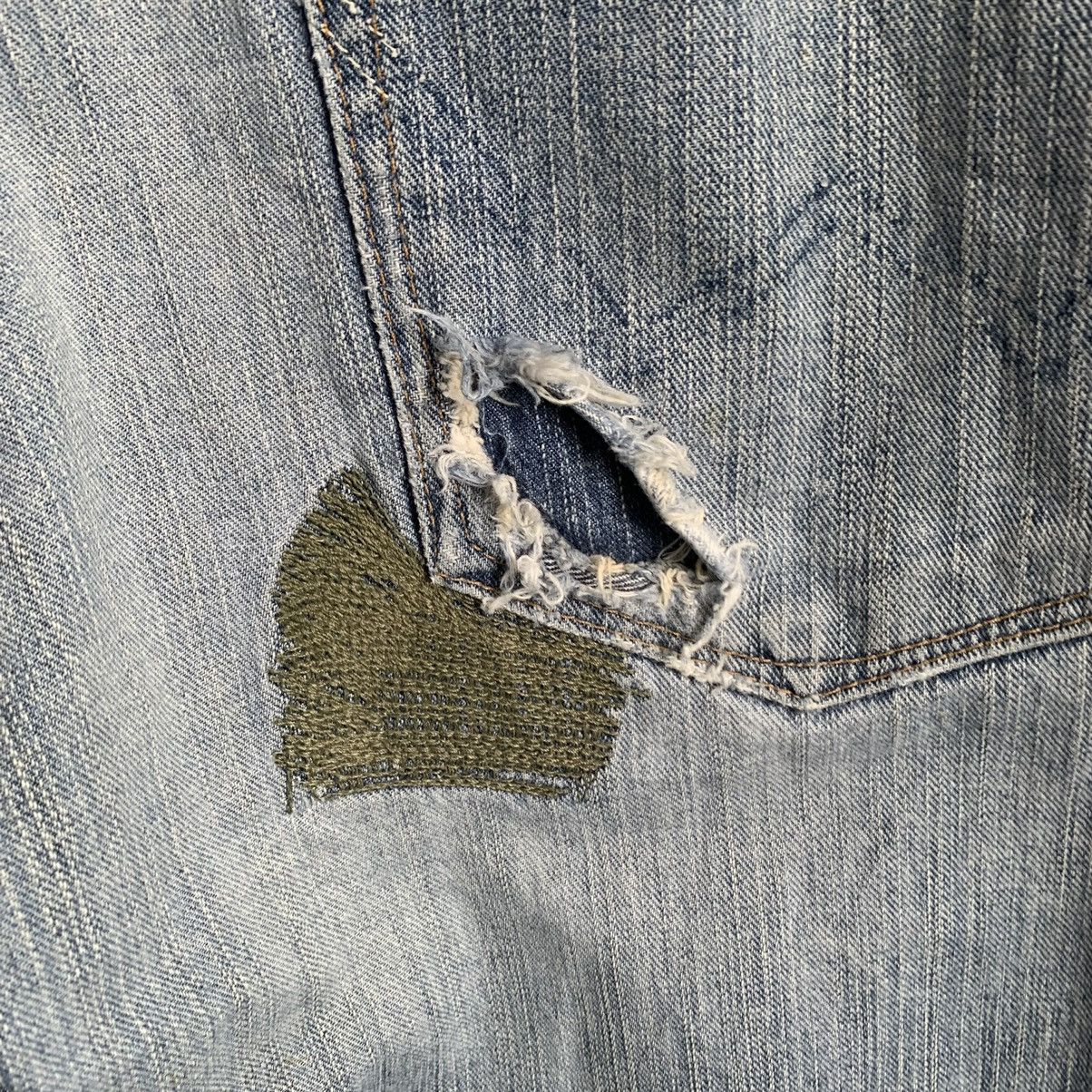 Edwin × Japanese Brand Edwin TRASHED Denim Jeans Size US 35 - 10 Thumbnail