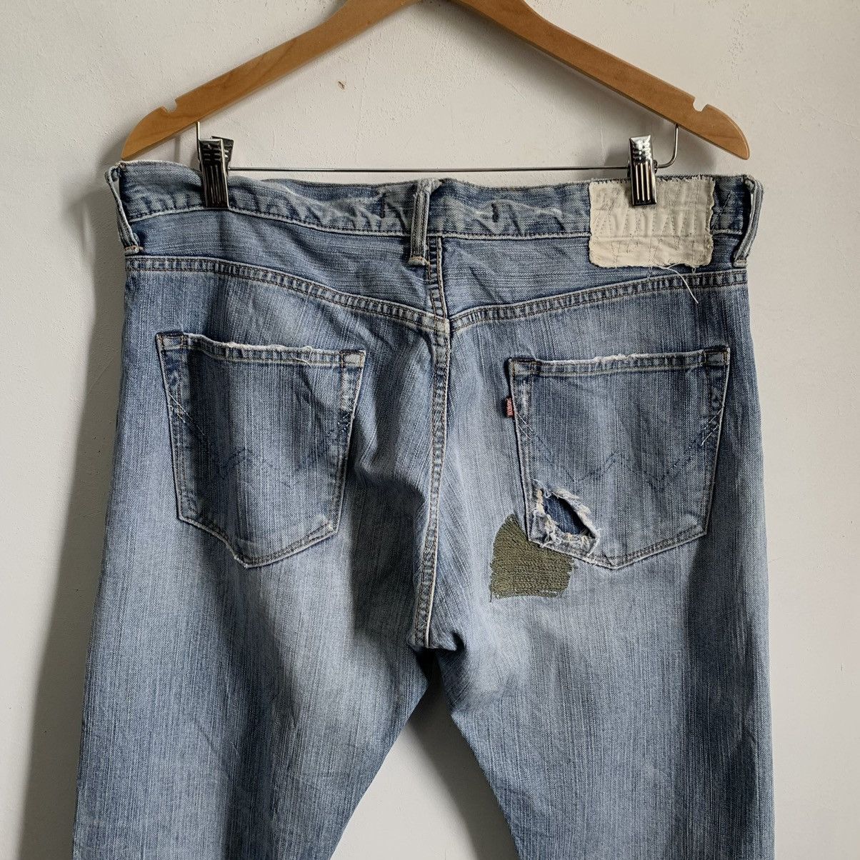 Edwin × Japanese Brand Edwin TRASHED Denim Jeans Size US 35 - 9 Thumbnail