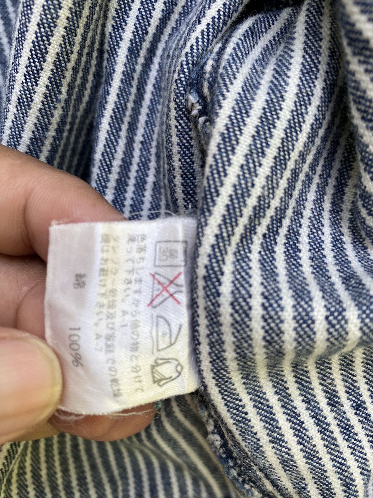 Issey Miyake ISSEY MIYAKE TSUMORI CHISATO HICKORY JACKET FRENCH WORKWEAR Size US M / EU 48-50 / 2 - 6 Thumbnail