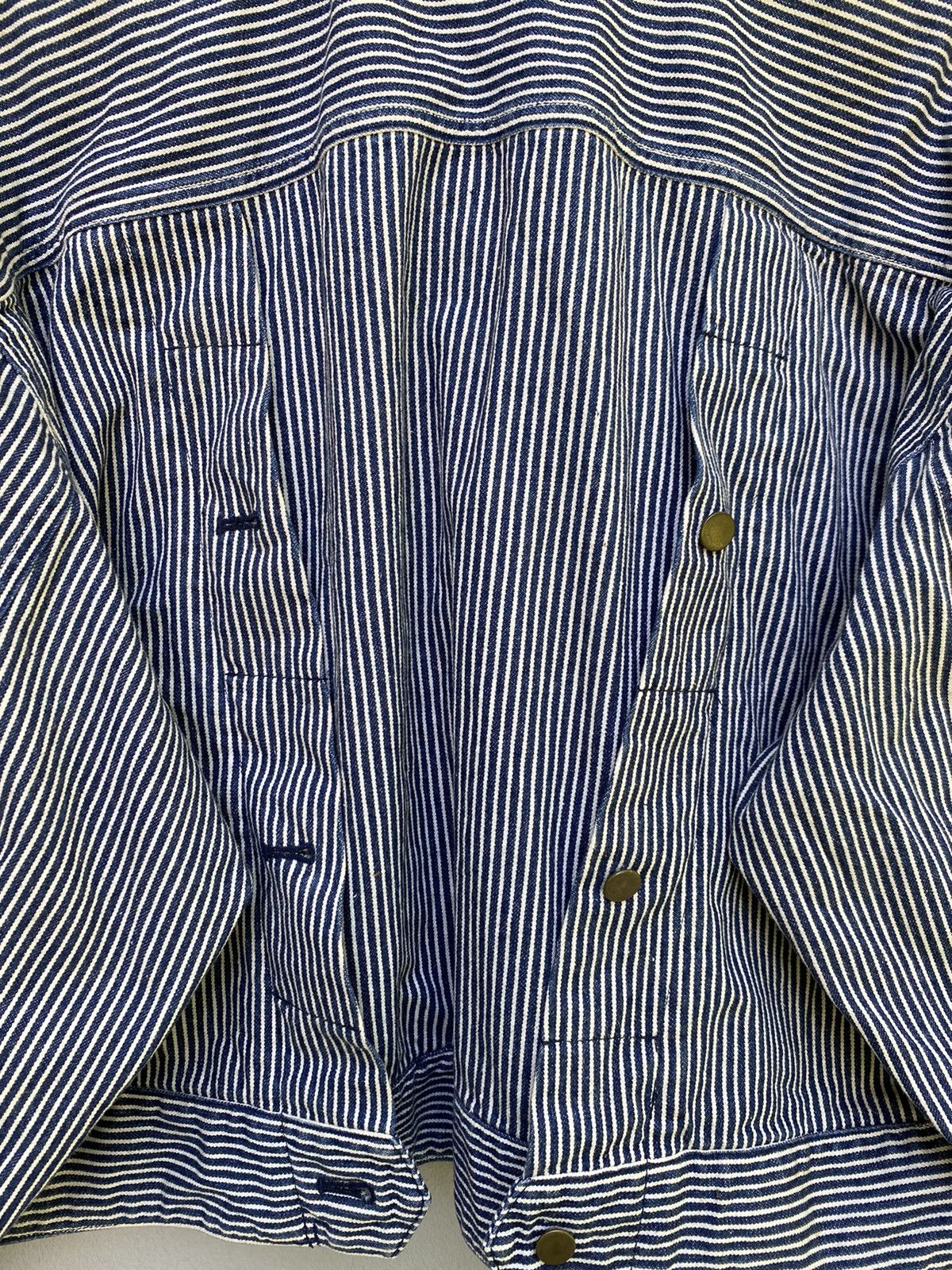 Issey Miyake ISSEY MIYAKE TSUMORI CHISATO HICKORY JACKET FRENCH WORKWEAR Size US M / EU 48-50 / 2 - 5 Thumbnail