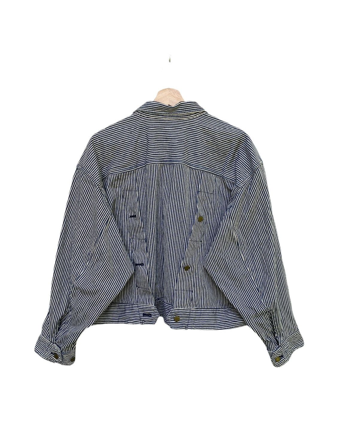 Issey Miyake ISSEY MIYAKE TSUMORI CHISATO HICKORY JACKET FRENCH WORKWEAR Size US M / EU 48-50 / 2 - 2 Thumbnail