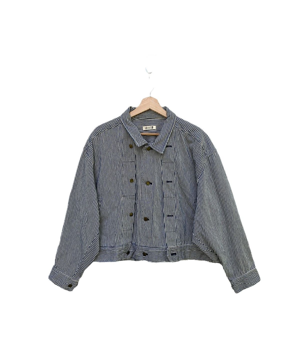 Issey Miyake ISSEY MIYAKE TSUMORI CHISATO HICKORY JACKET FRENCH WORKWEAR Size US M / EU 48-50 / 2 - 1 Thumbnail