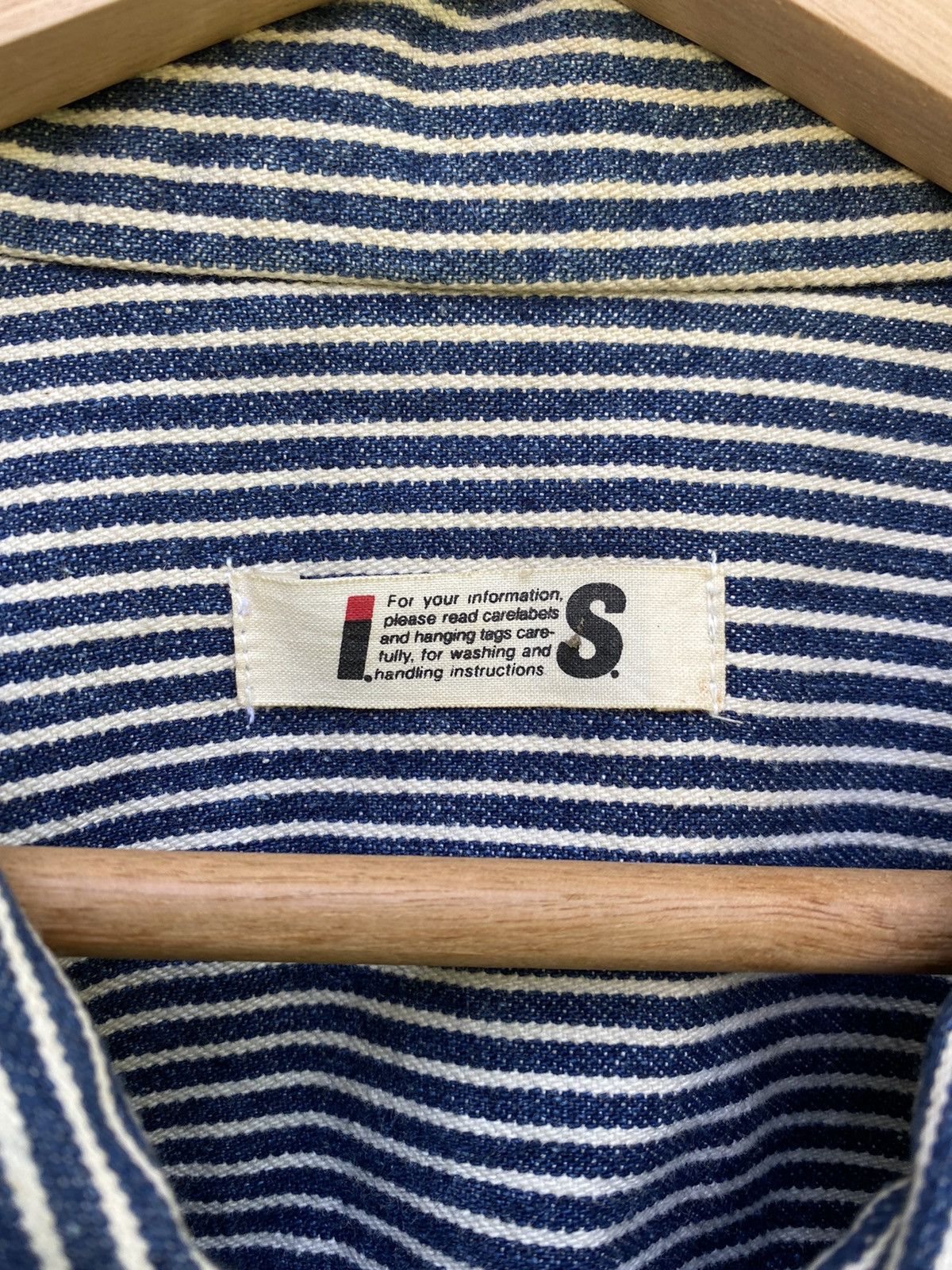 Issey Miyake ISSEY MIYAKE TSUMORI CHISATO HICKORY JACKET FRENCH WORKWEAR Size US M / EU 48-50 / 2 - 4 Thumbnail
