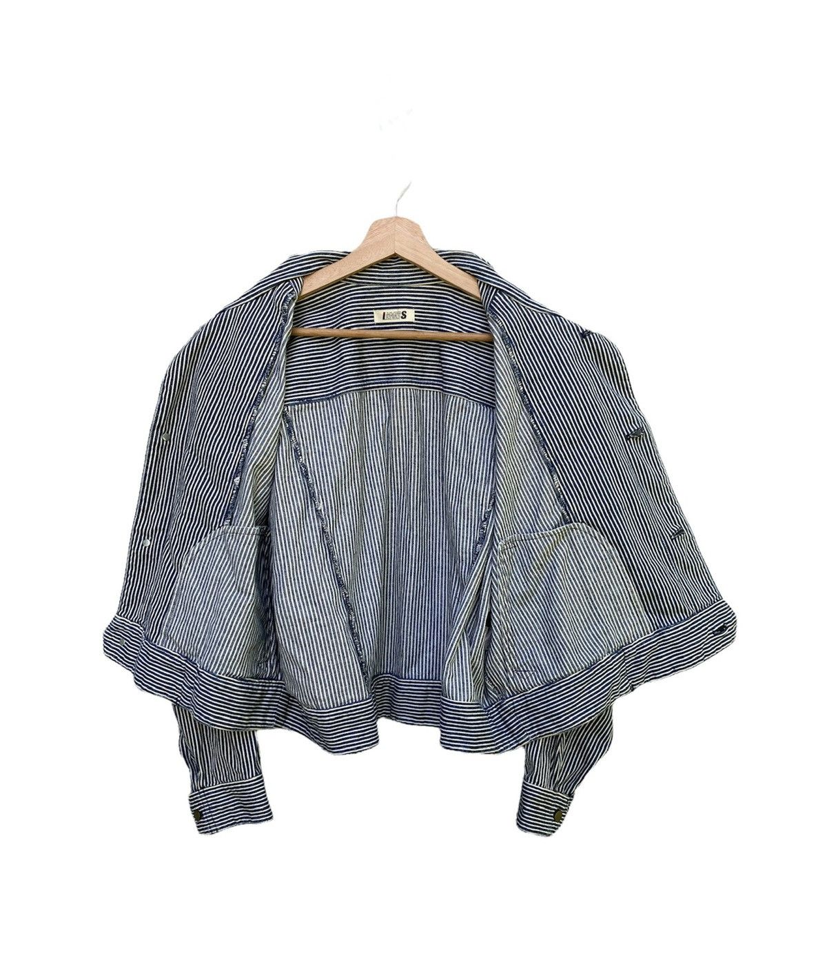 Issey Miyake ISSEY MIYAKE TSUMORI CHISATO HICKORY JACKET FRENCH WORKWEAR Size US M / EU 48-50 / 2 - 3 Thumbnail