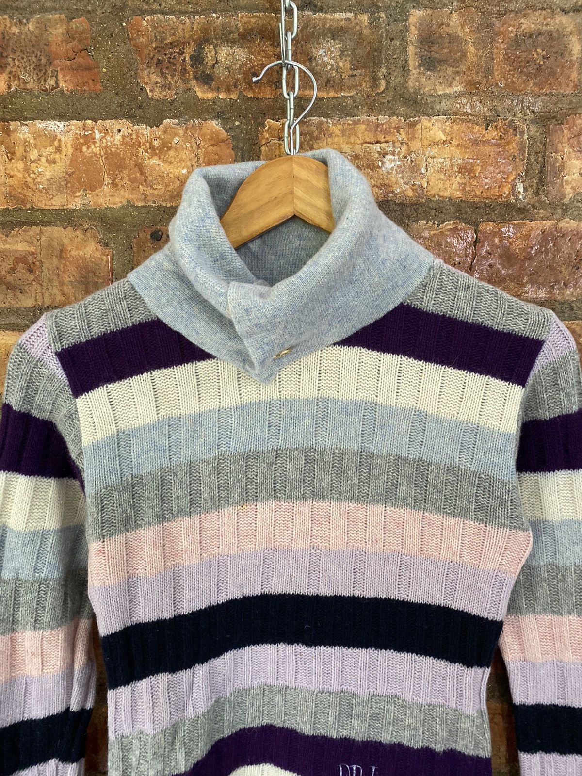 Ferre × Gianfranco Ferre 90s Ferre candi color turtle neck crop Size S / US 4 / IT 40 - 4 Thumbnail