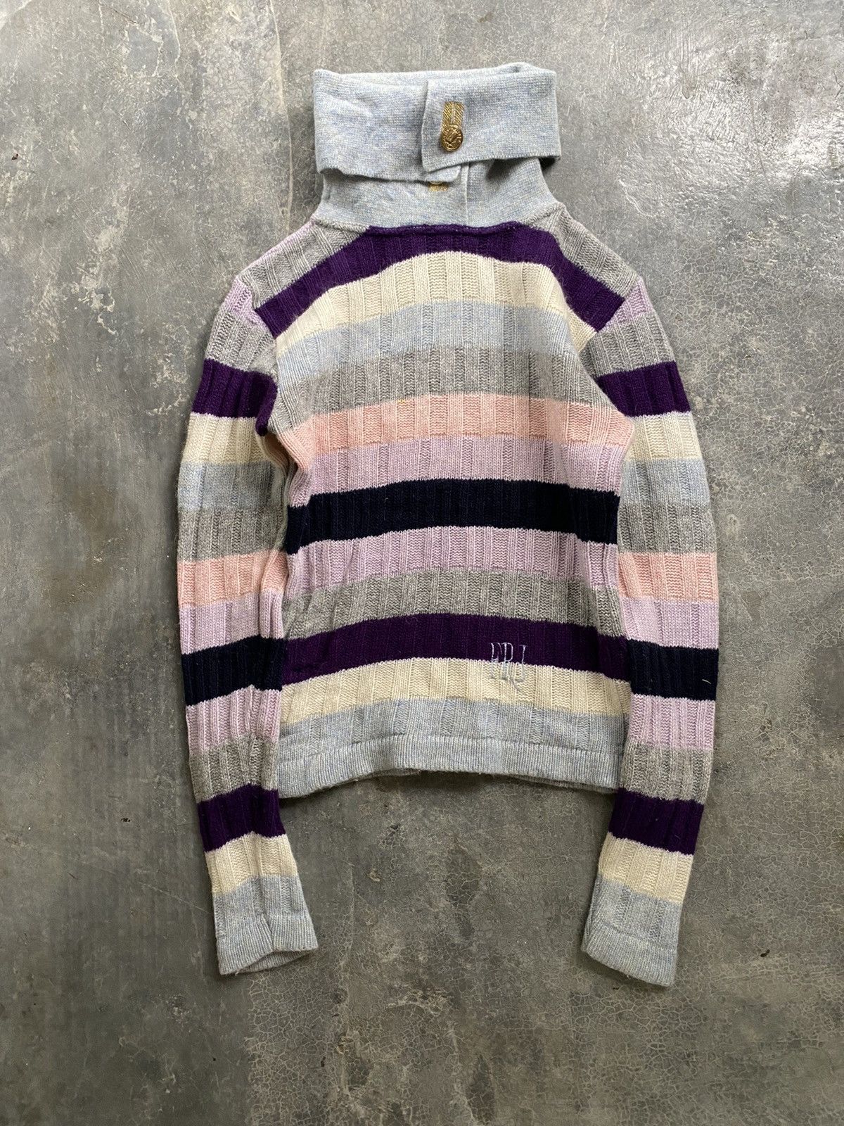 Ferre × Gianfranco Ferre 90s Ferre candi color turtle neck crop Size S / US 4 / IT 40 - 2 Thumbnail