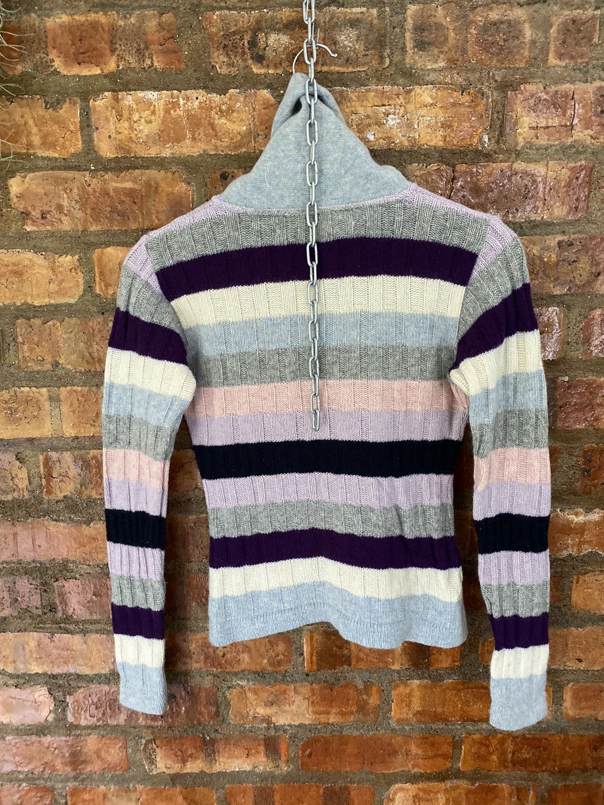 Ferre × Gianfranco Ferre 90s Ferre candi color turtle neck crop Size S / US 4 / IT 40 - 10 Thumbnail