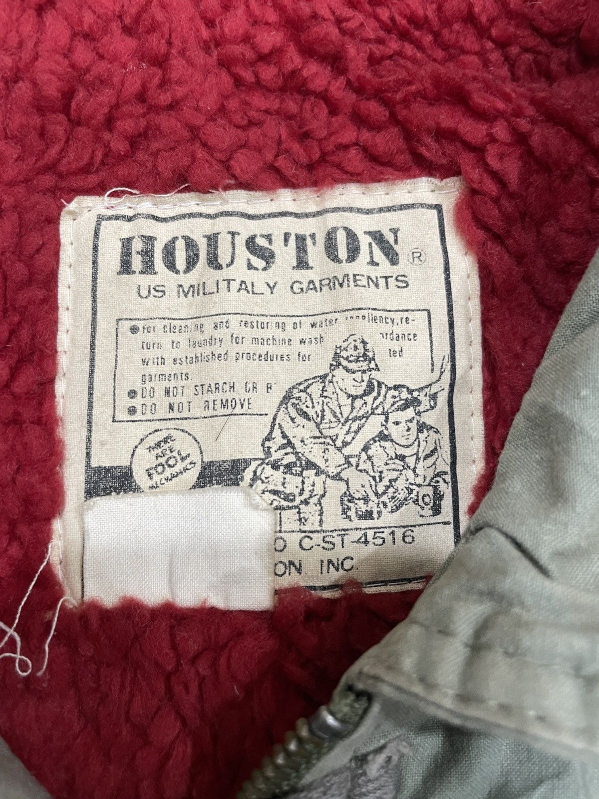 Pherrow's Vintage Houston Japan US Military Garments WWII Sun Faded Size US L / EU 52-54 / 3 - 8 Thumbnail
