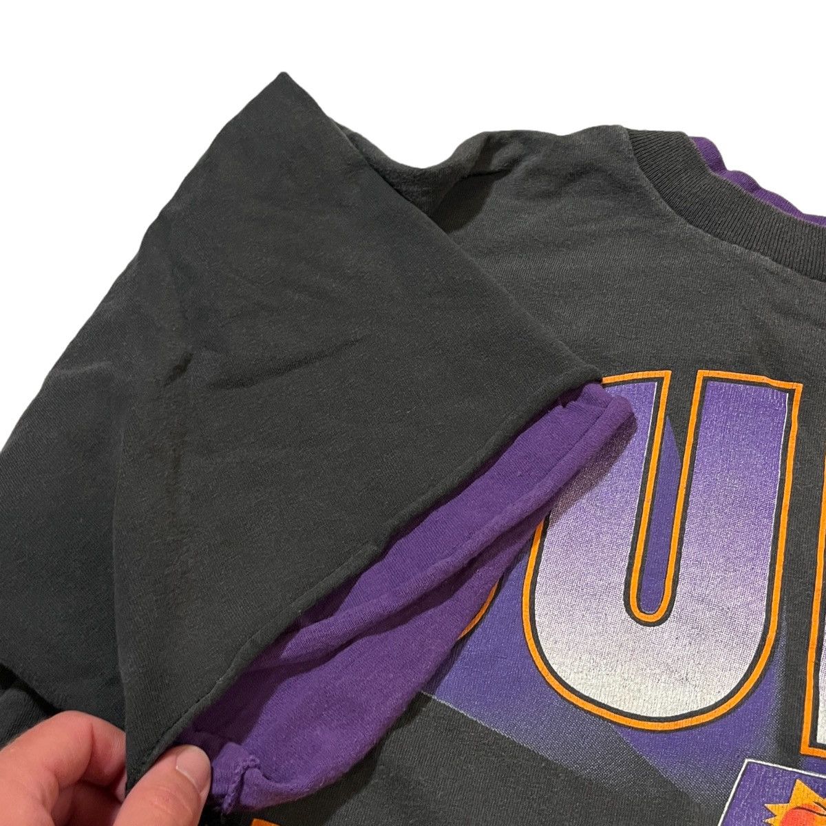 NBA × Salem Sportswear × Vintage 90s NBA Phoenix Suns Double Shirt Size US XL / EU 56 / 4 - 4 Thumbnail