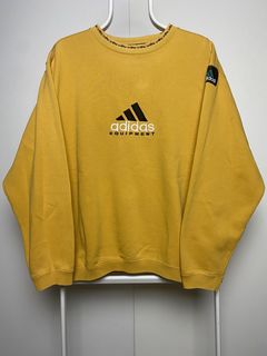 Vintage yellow clearance adidas equipment sweatshirt