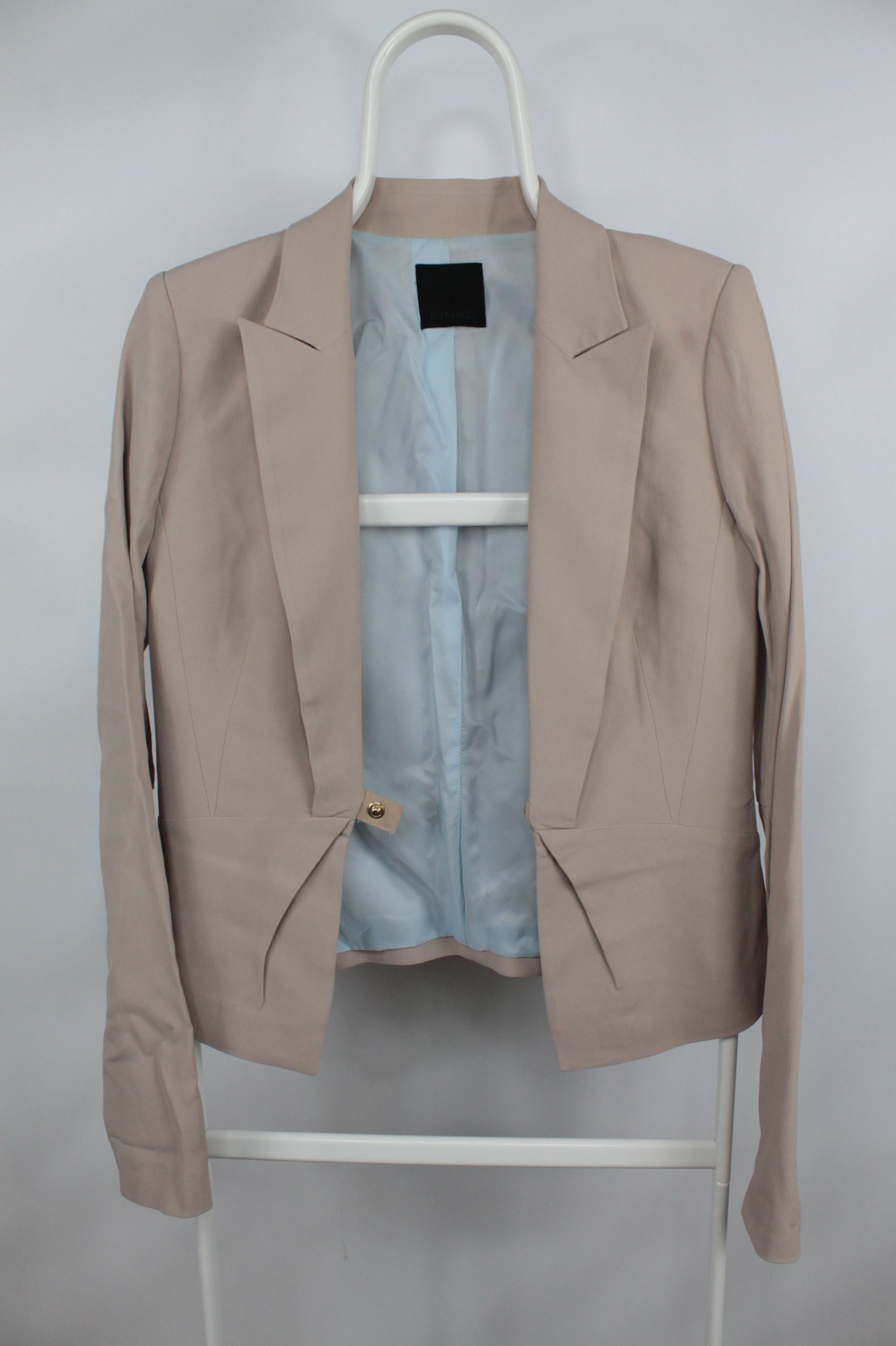 Pinko Pinko Beige Blazer Women's Jacket Size M / US 6-8 / IT 42-44 - 2 Thumbnail