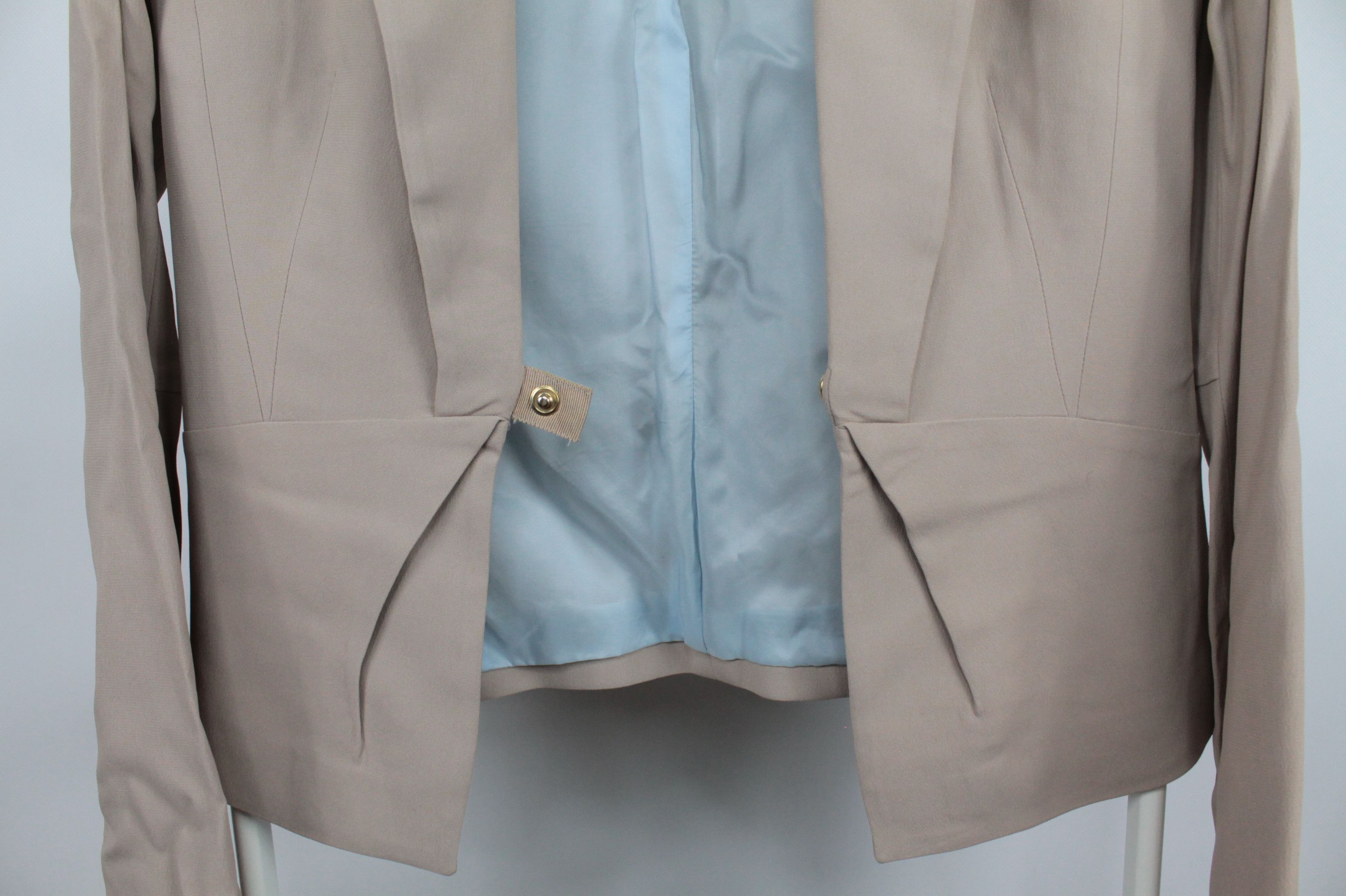Pinko Pinko Beige Blazer Women's Jacket Size M / US 6-8 / IT 42-44 - 6 Thumbnail