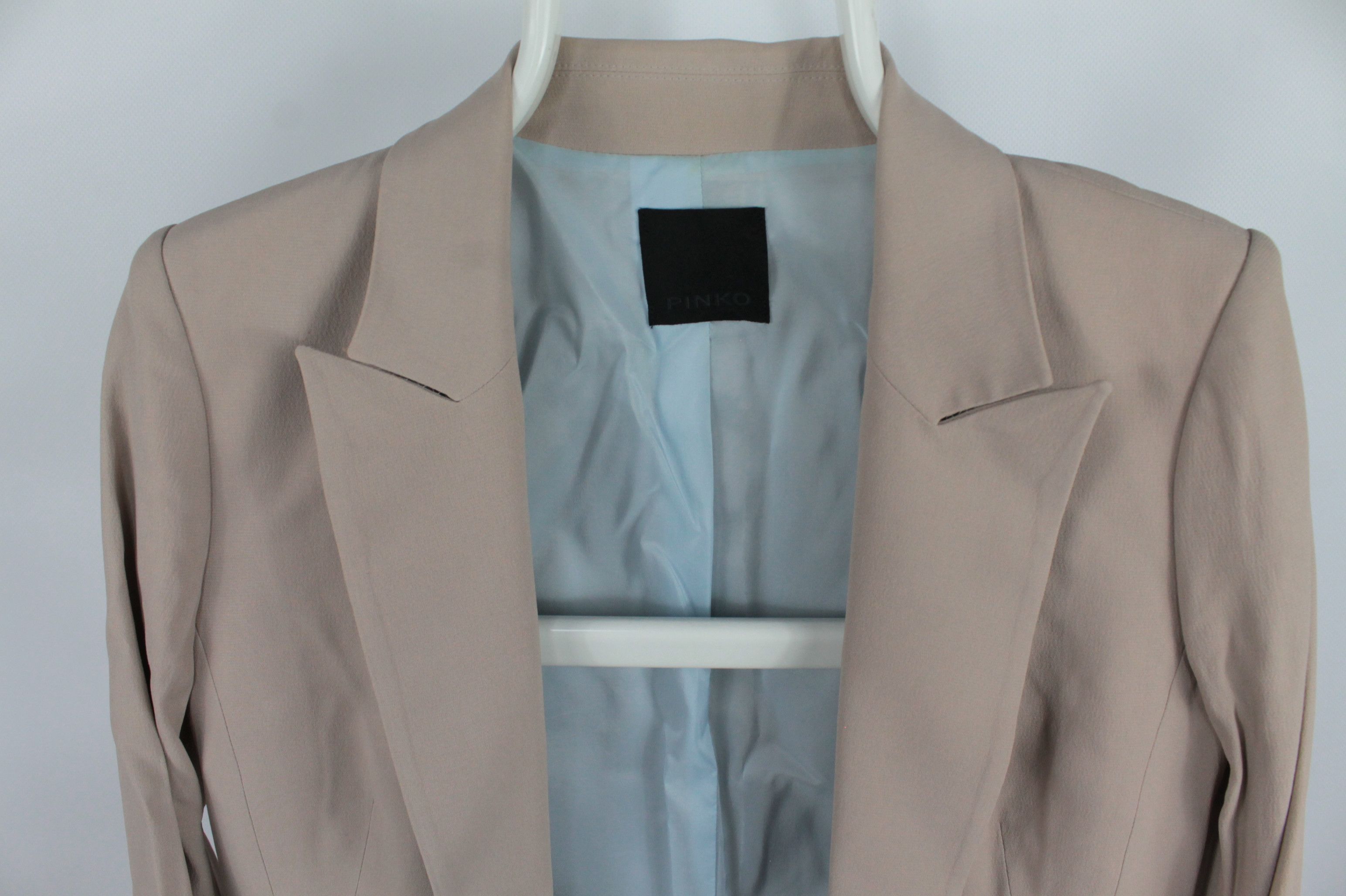 Pinko Pinko Beige Blazer Women's Jacket Size M / US 6-8 / IT 42-44 - 3 Thumbnail