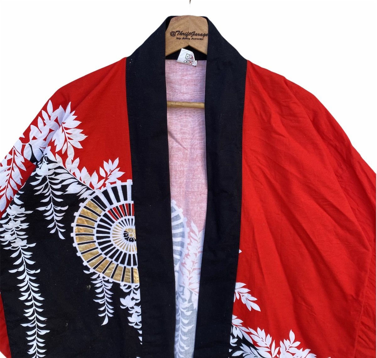 Vtg Haori Noragi Japanese Ancient Natives Pullover Kimono