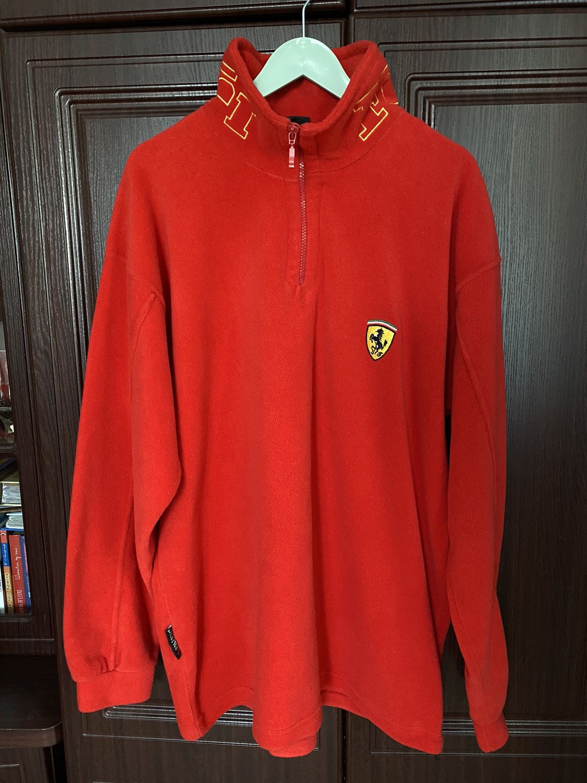 Vintage Vintage Ferrari Fleece Zip Mercedes Jaguar Yamaha Y2K Size US XXL / EU 58 / 5 - 1 Thumbnail
