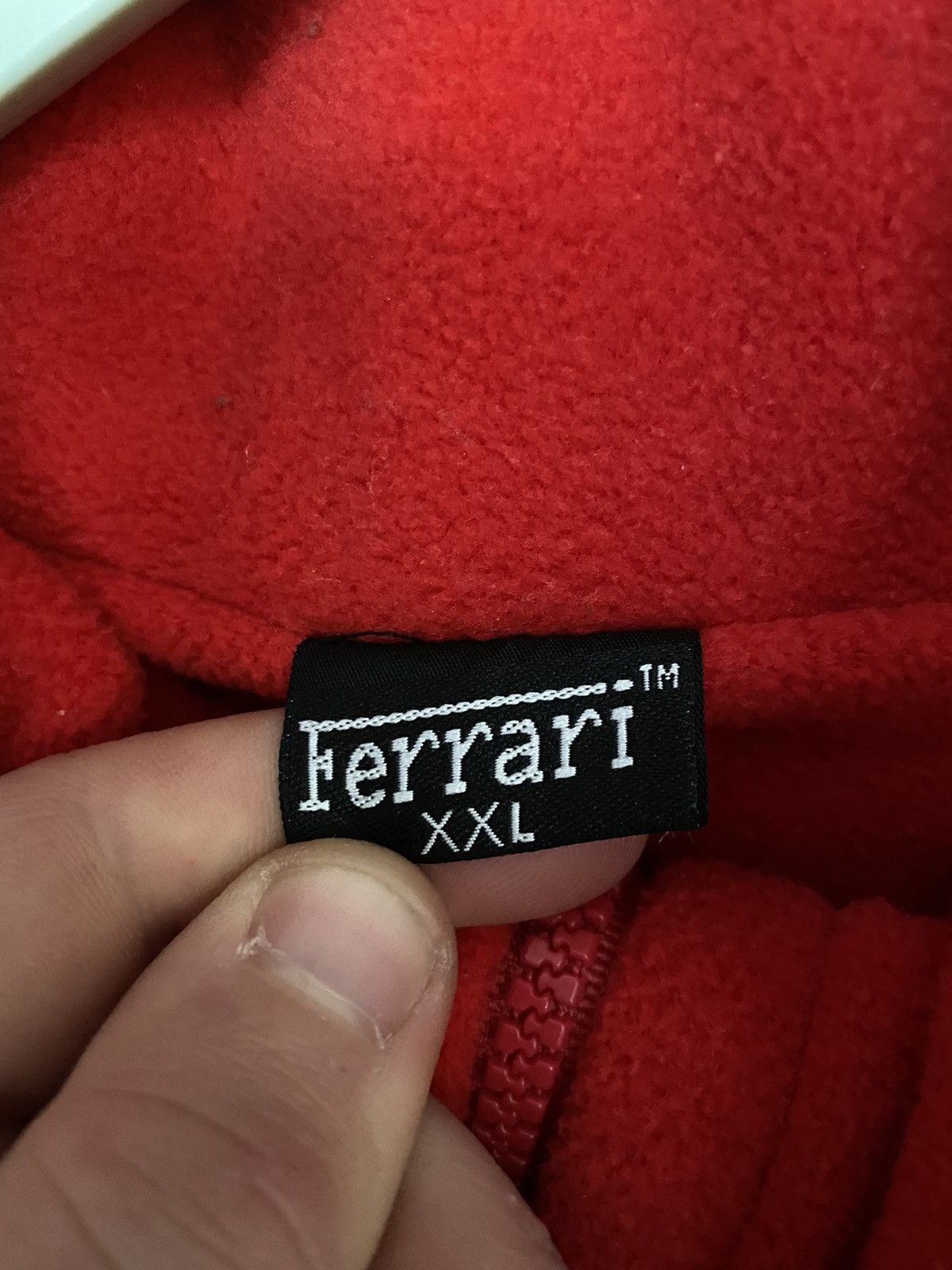 Vintage Vintage Ferrari Fleece Zip Mercedes Jaguar Yamaha Y2K Size US XXL / EU 58 / 5 - 2 Thumbnail