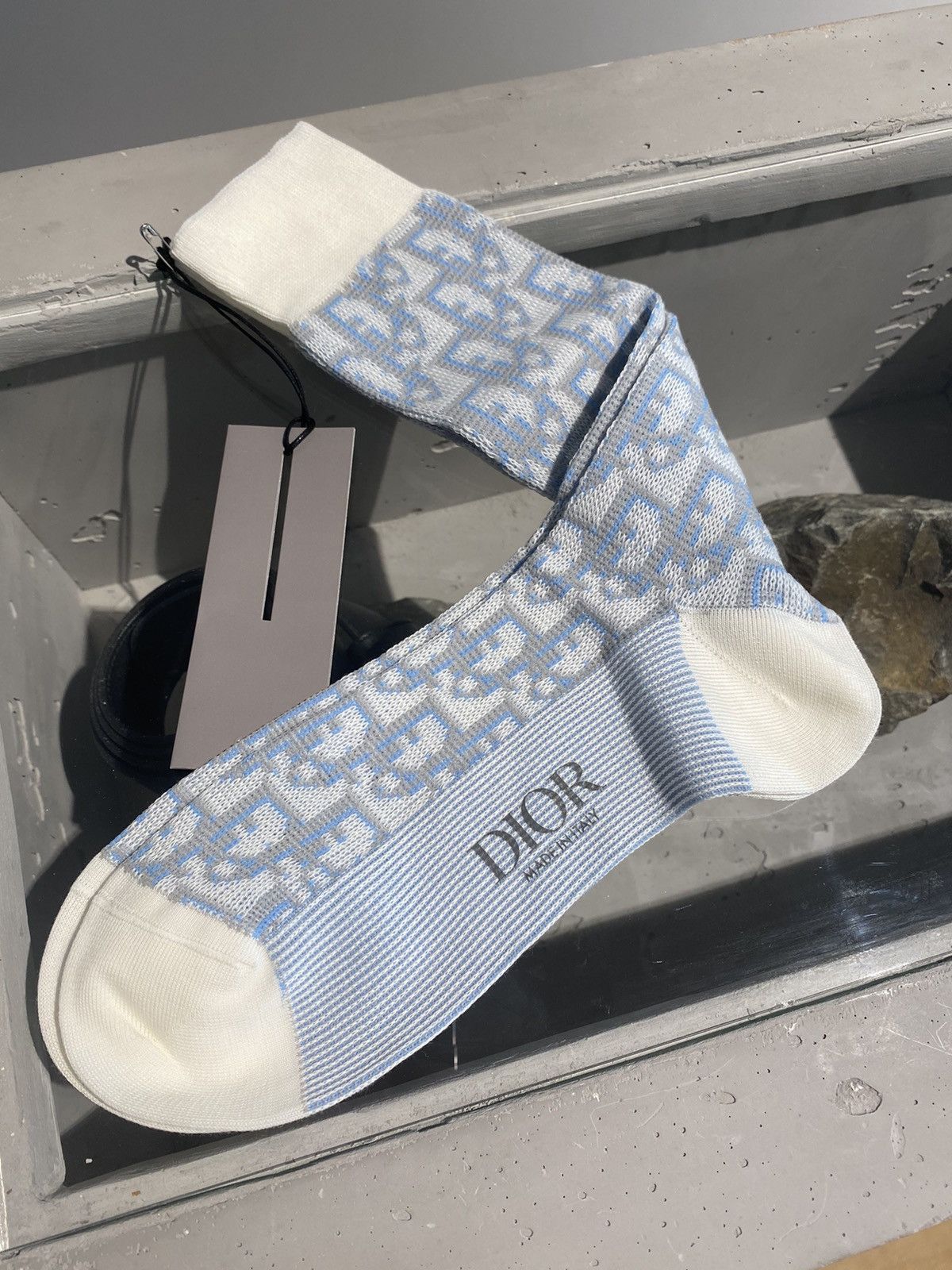 Dior BNWT Dior Oblique Socks Size ONE SIZE - 1 Thumbnail