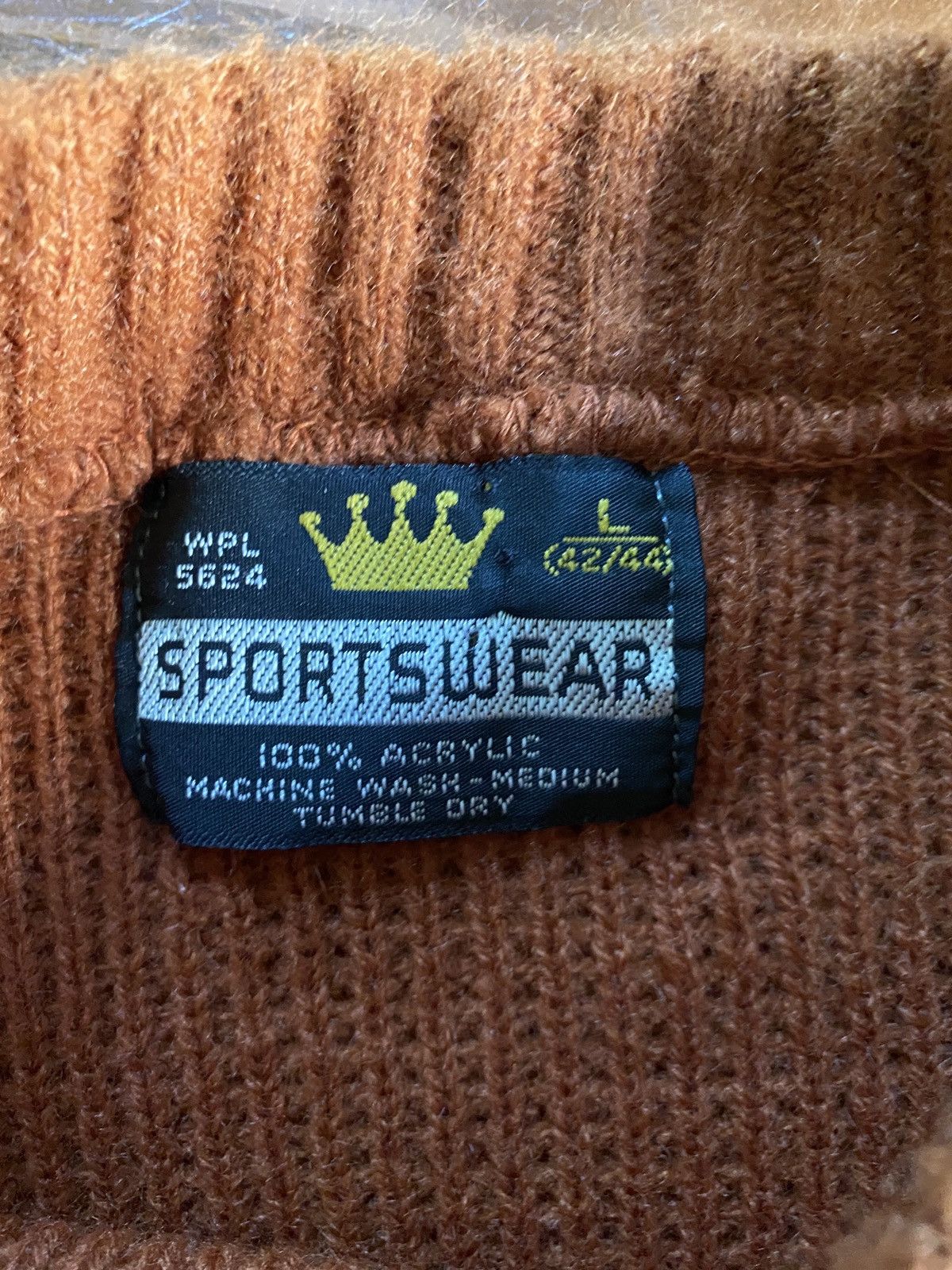 Vintage Vintage 70’s Sportswear Textile Pattern Knit Sweater Size US M / EU 48-50 / 2 - 4 Thumbnail