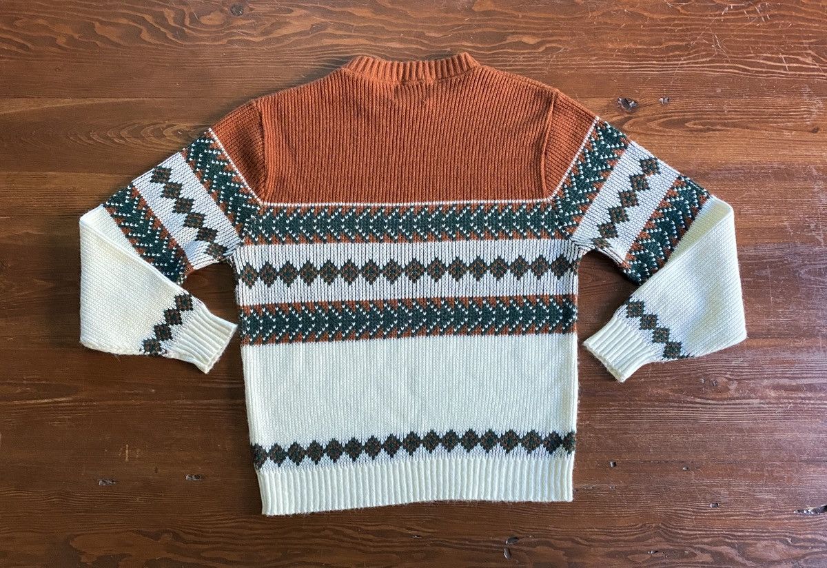 Vintage Vintage 70’s Sportswear Textile Pattern Knit Sweater Size US M / EU 48-50 / 2 - 8 Thumbnail