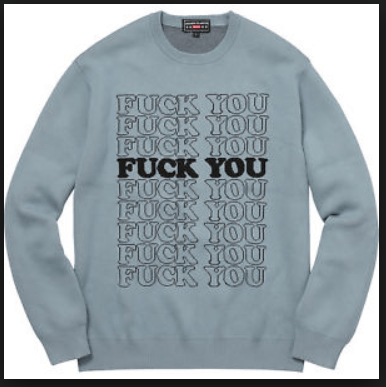 Hysteric Glamour Supreme Fuck You Sweater | Grailed