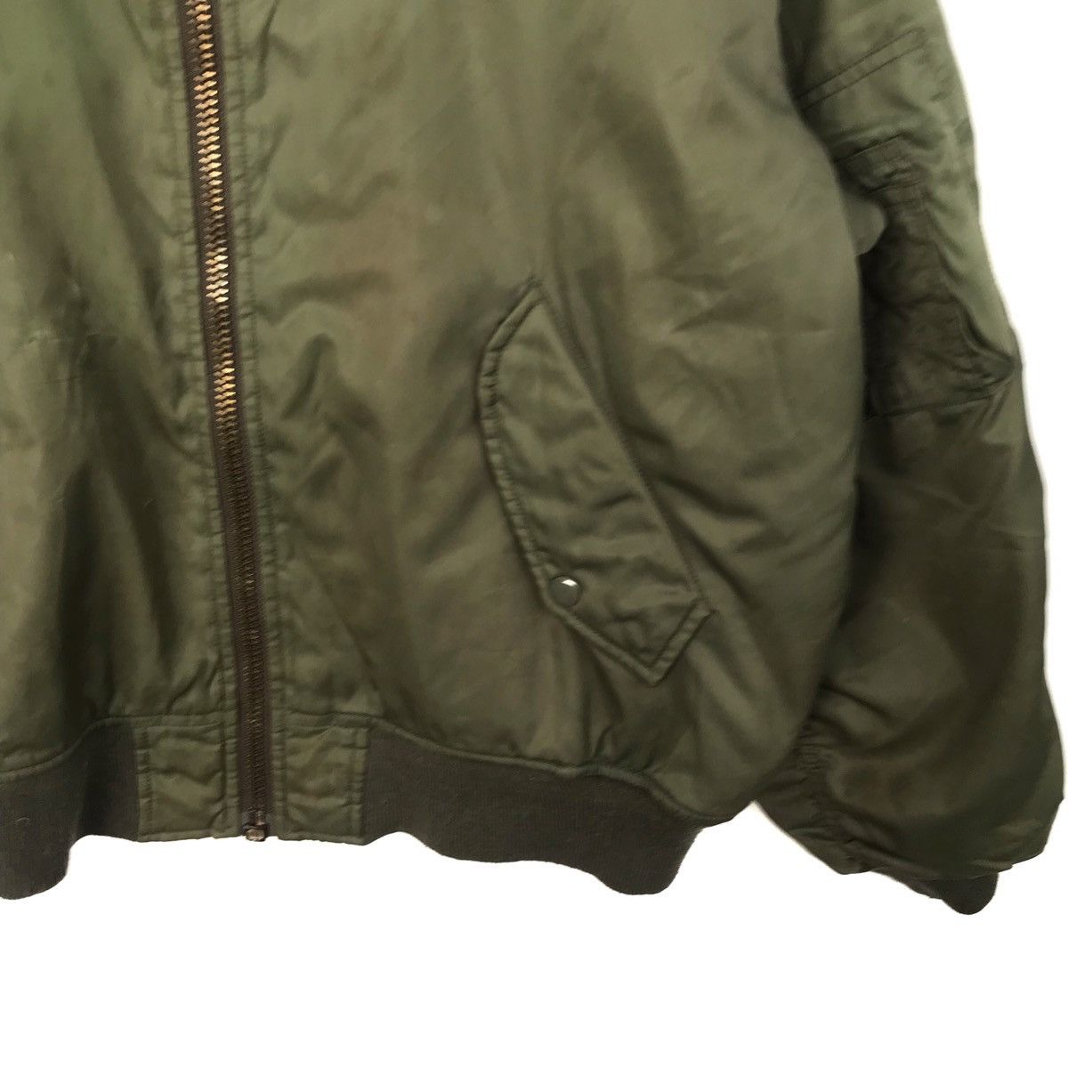 Japanese Brand Vintage Military Zipper Bomber Flight Jacket Size US M / EU 48-50 / 2 - 4 Thumbnail