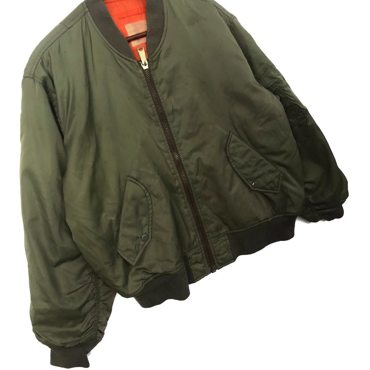 Japanese Brand Vintage Military Zipper Bomber Flight Jacket Size US M / EU 48-50 / 2 - 2 Thumbnail