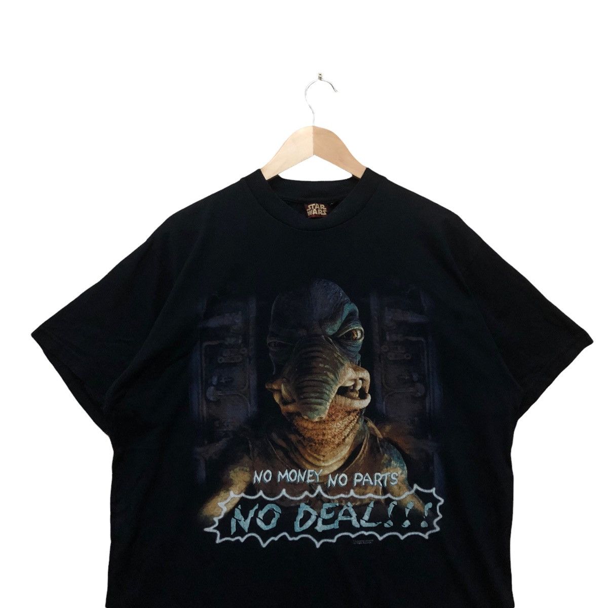 Star Wars × Vintage Vintage Movie Star Wars Big Print Lucas Film Tshirt Size US XL / EU 56 / 4 - 4 Thumbnail