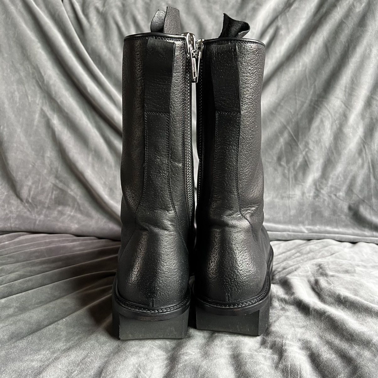 Rick Owens Rick Owens Bull Leather Megatooth Combat Boots Size US 12 / EU 45 - 4 Thumbnail