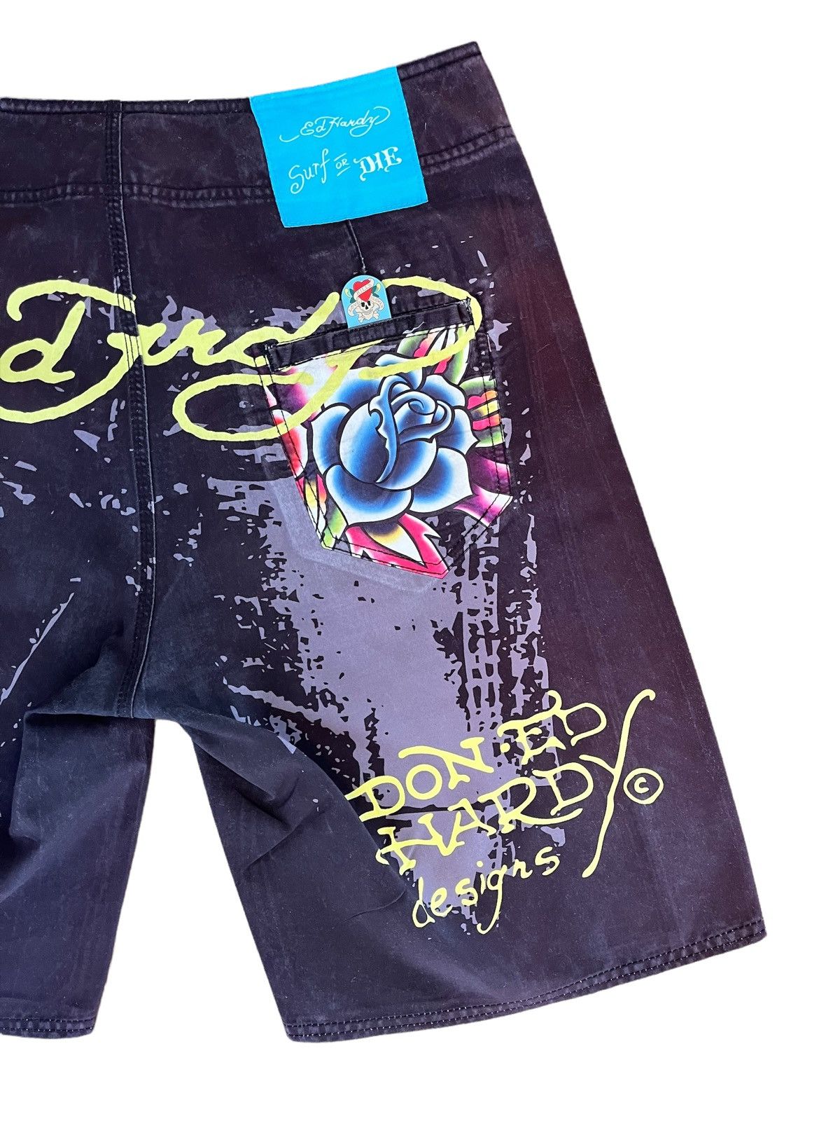 Ed Hardy Ed Hardy drip Surfing Shorts Size US 31 - 4 Thumbnail