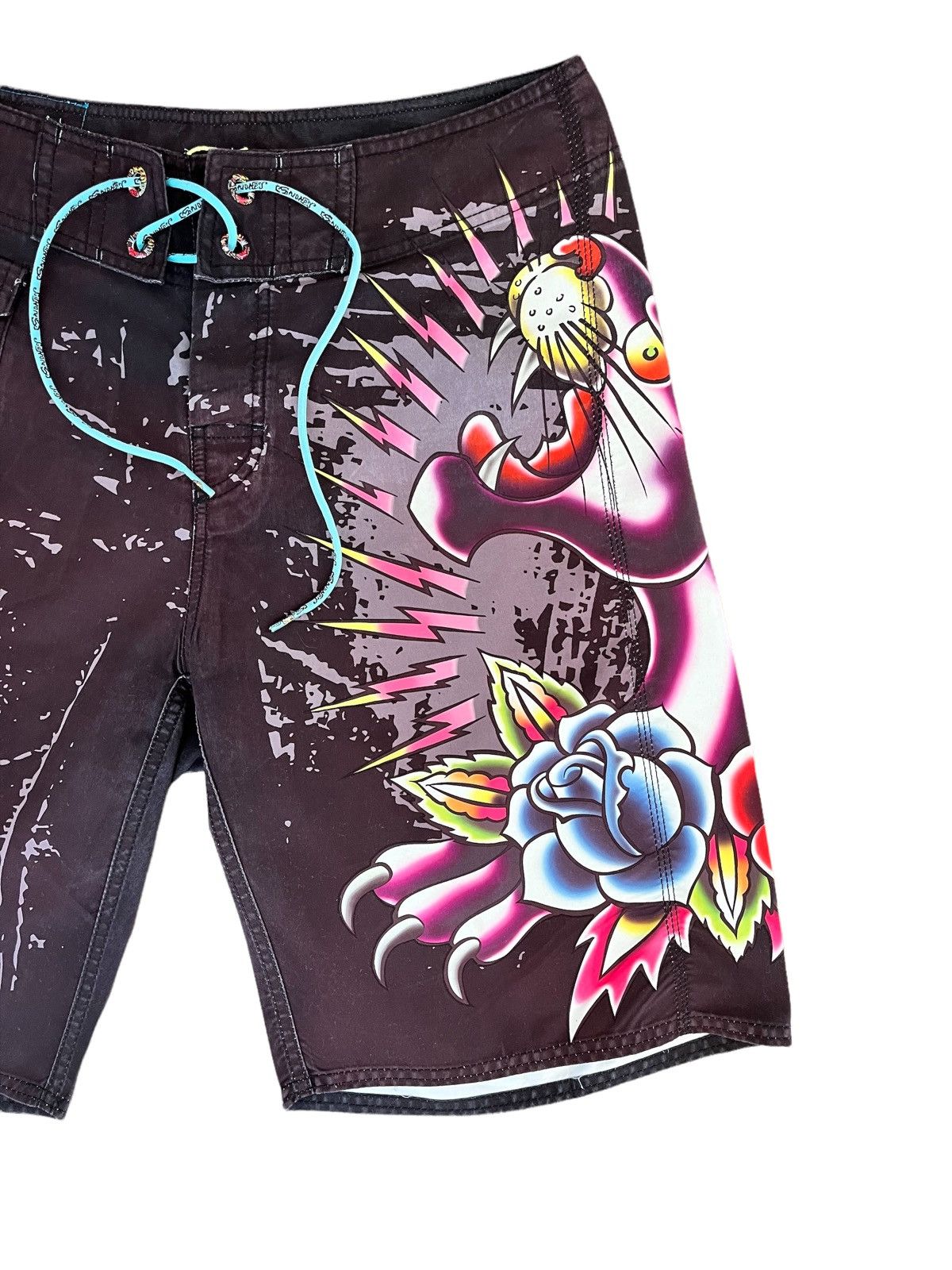 Ed Hardy Ed Hardy drip Surfing Shorts Size US 31 - 5 Thumbnail