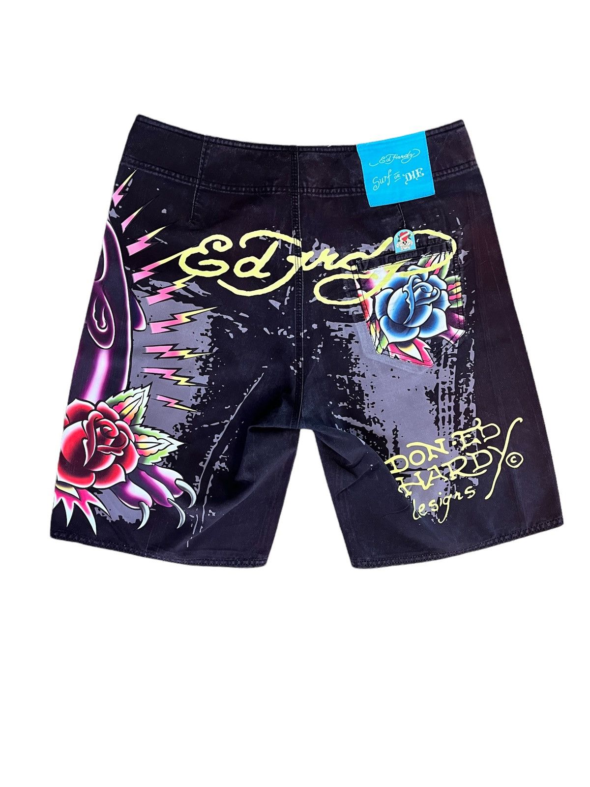 Ed Hardy Ed Hardy drip Surfing Shorts Size US 31 - 2 Thumbnail