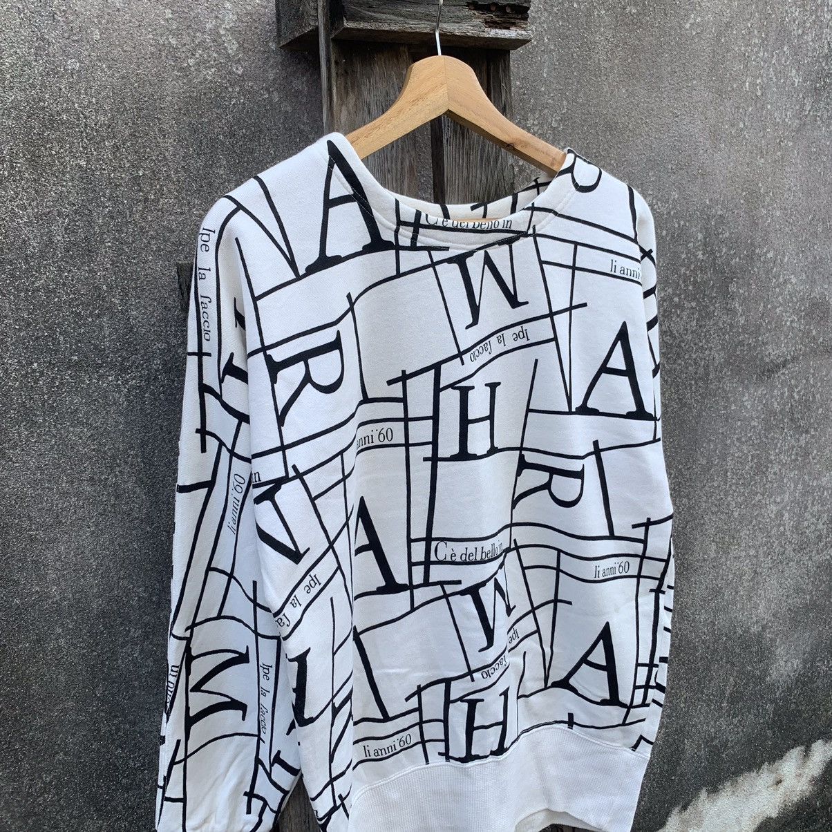 Japanese Brand × Vintage Japanese Vintage Liberal FullPrinted Sweater Jumper Pullover Size US M / EU 48-50 / 2 - 2 Thumbnail