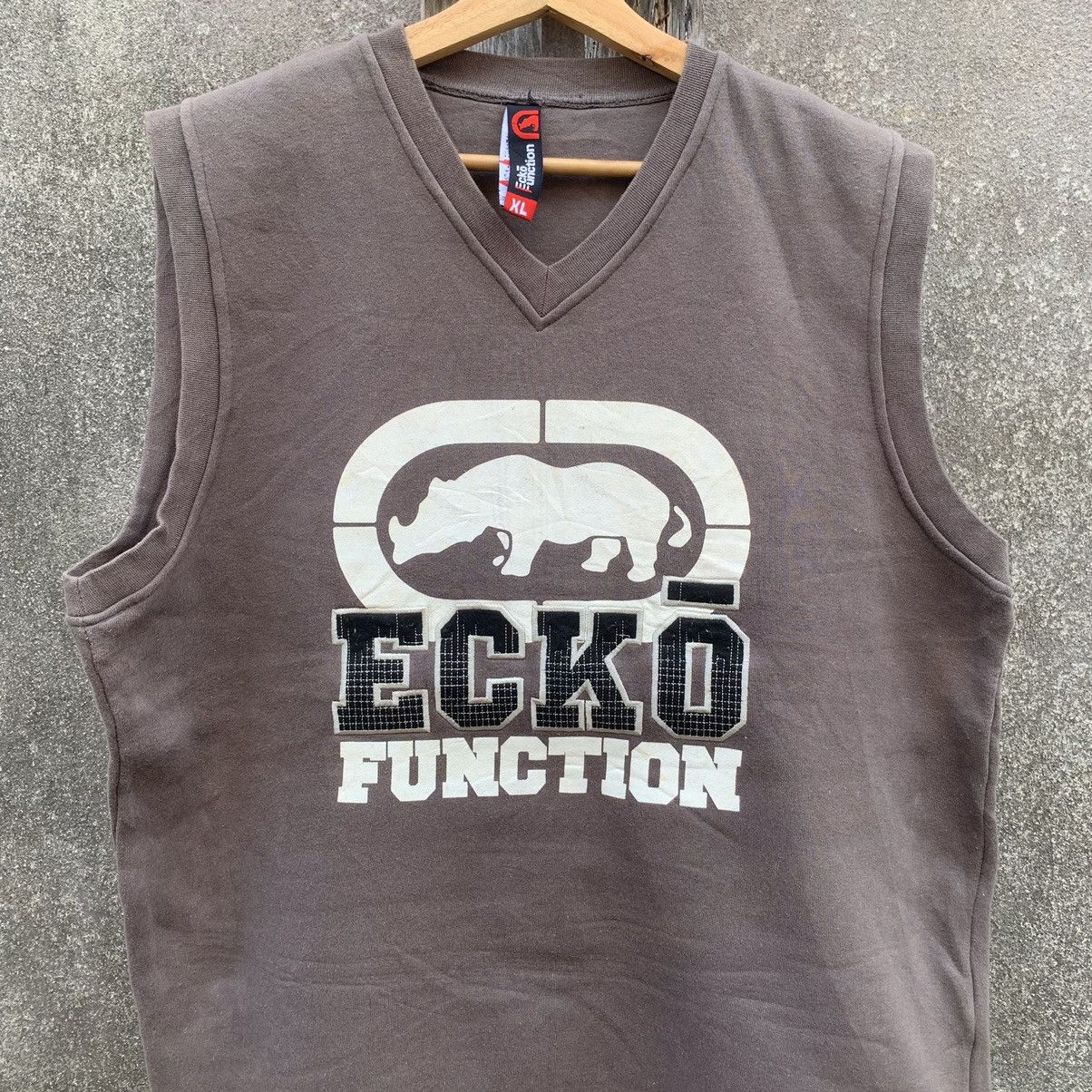 Ecko Unltd. × Vintage Vintage Ecko Function Big Logo Faded Spell Out Sleeveless Size US XL / EU 56 / 4 - 3 Thumbnail