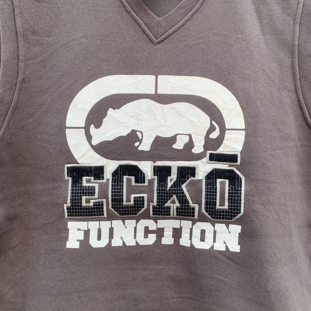 Ecko Unltd. × Vintage Vintage Ecko Function Big Logo Faded Spell Out Sleeveless Size US XL / EU 56 / 4 - 4 Thumbnail