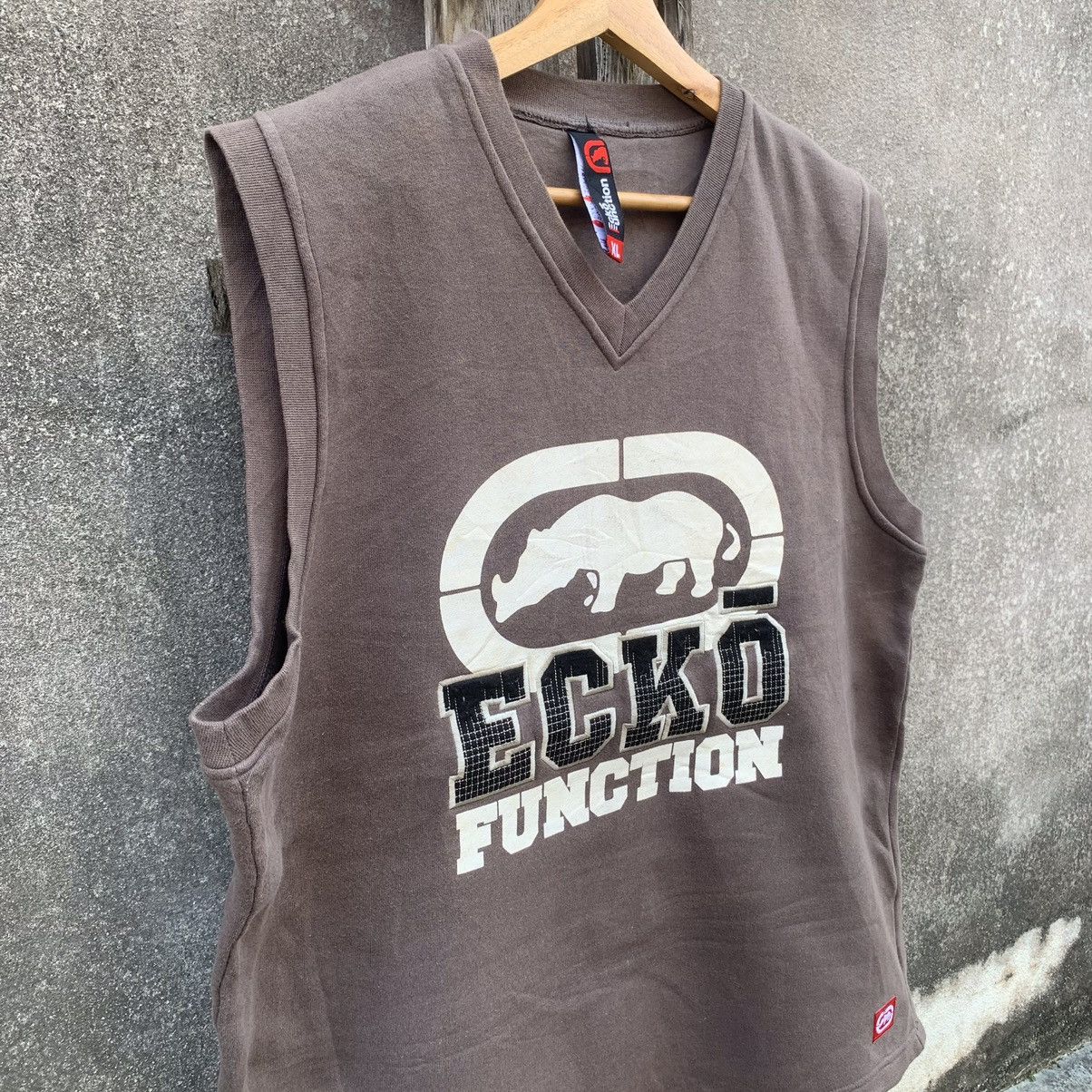Ecko Unltd. × Vintage Vintage Ecko Function Big Logo Faded Spell Out Sleeveless Size US XL / EU 56 / 4 - 2 Thumbnail
