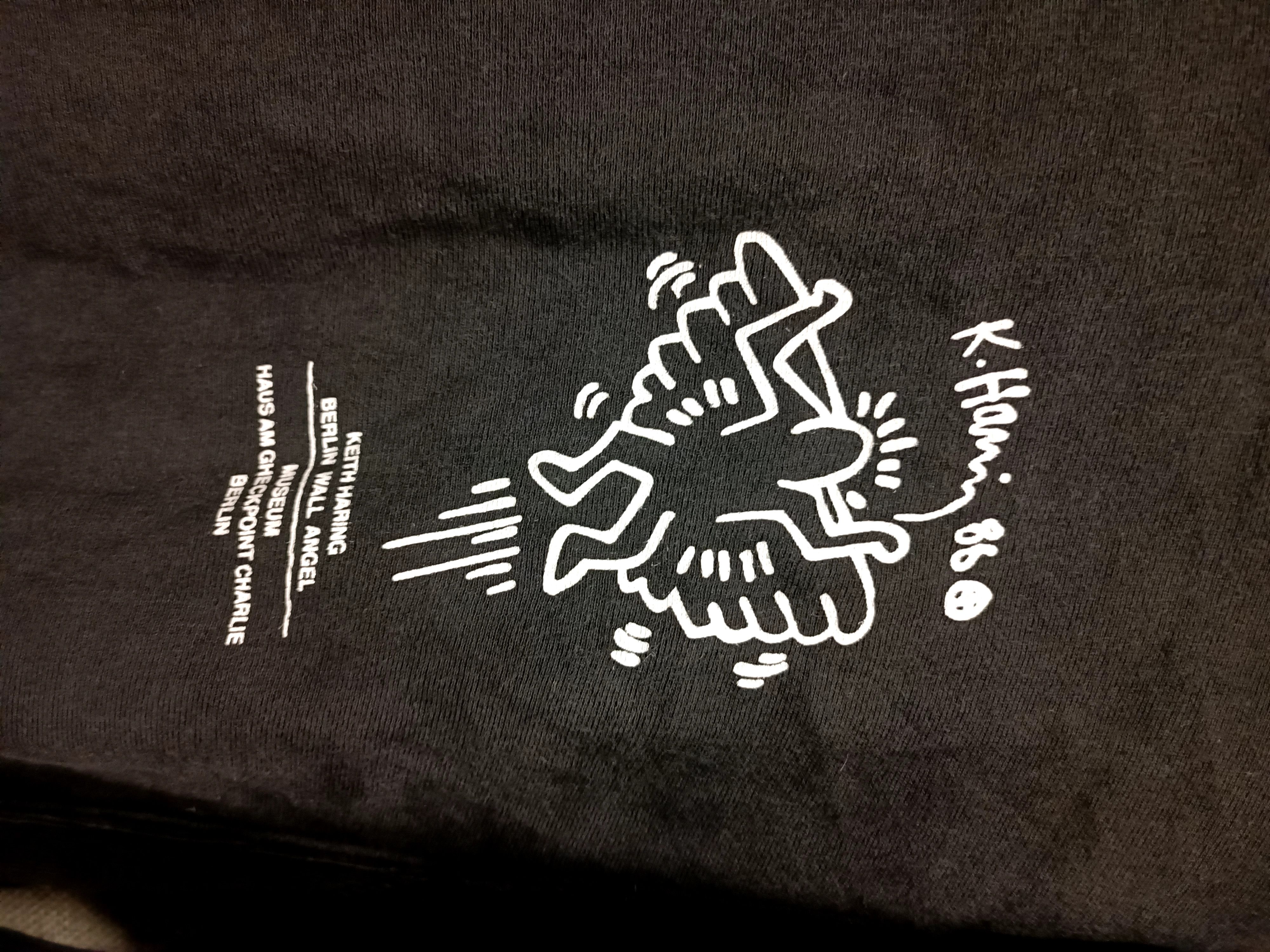 Keith Haring vintage sweatshirt hoodie Keith haring Berlin wall angel Size US L / EU 52-54 / 3 - 4 Thumbnail