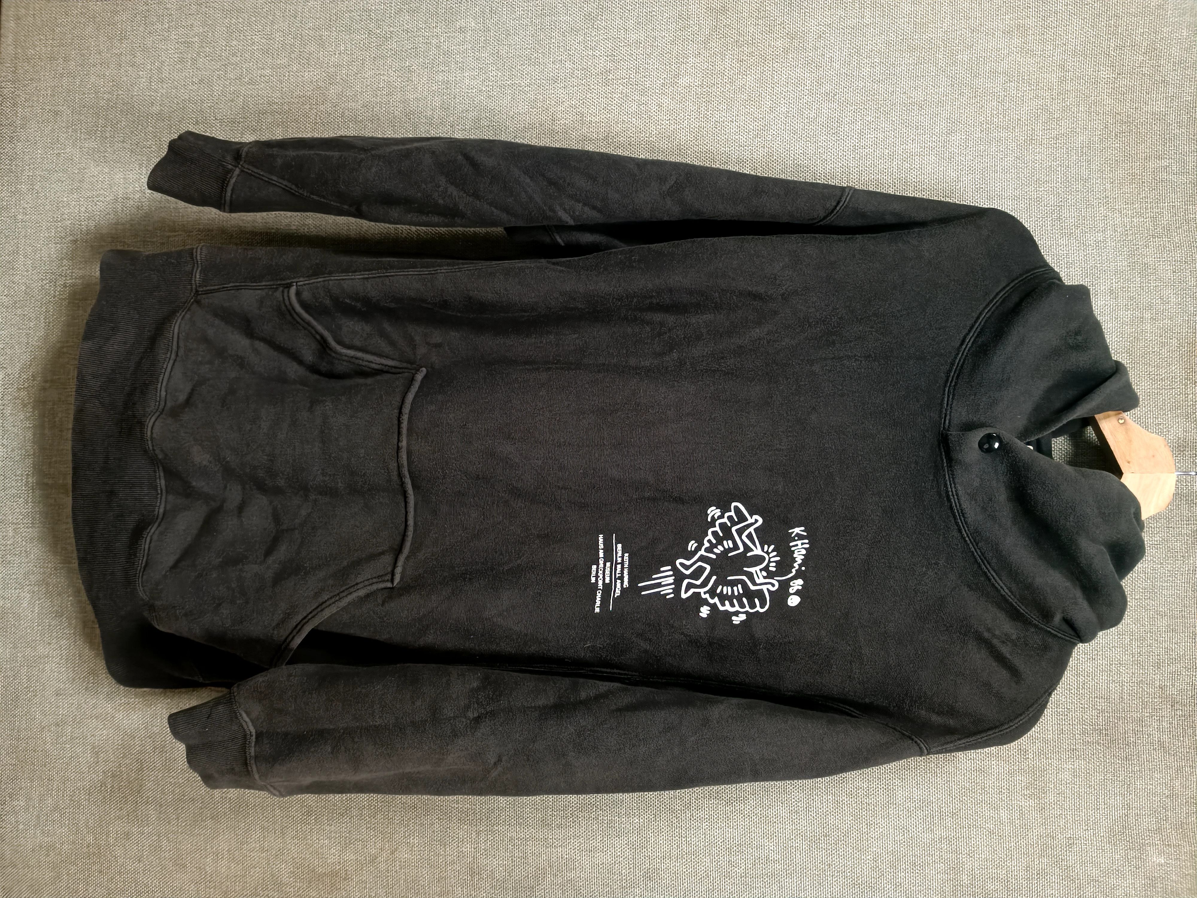 Keith Haring vintage sweatshirt hoodie Keith haring Berlin wall angel Size US L / EU 52-54 / 3 - 2 Thumbnail