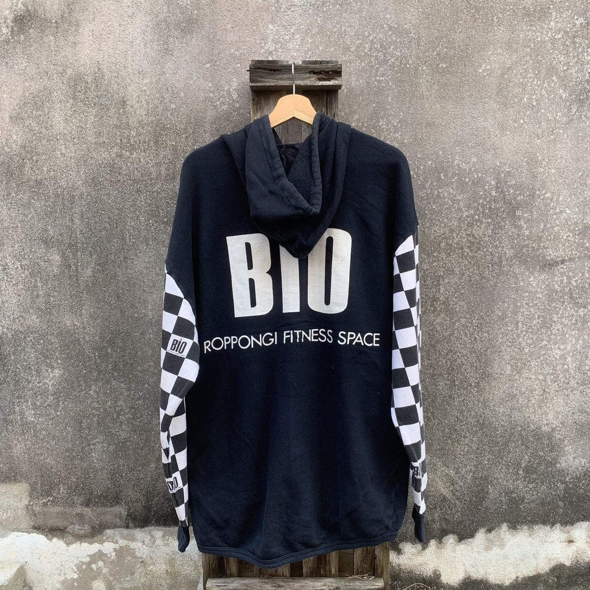Japanese Brand × Vintage Bio ButtonUps Baggy Check Sleeve Plaid Hoodie Sweater Jacket Size US XL / EU 56 / 4 - 10 Thumbnail
