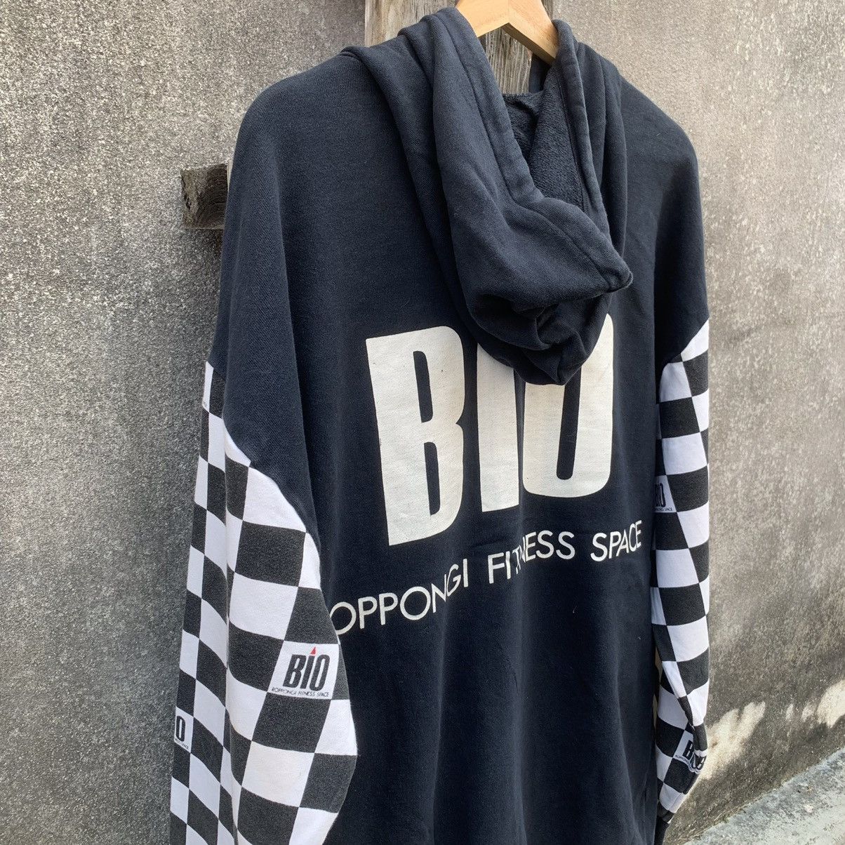 Japanese Brand × Vintage Bio ButtonUps Baggy Check Sleeve Plaid Hoodie Sweater Jacket Size US XL / EU 56 / 4 - 11 Thumbnail
