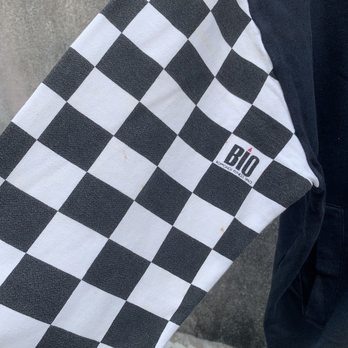 Japanese Brand × Vintage Bio ButtonUps Baggy Check Sleeve Plaid Hoodie Sweater Jacket Size US XL / EU 56 / 4 - 7 Thumbnail