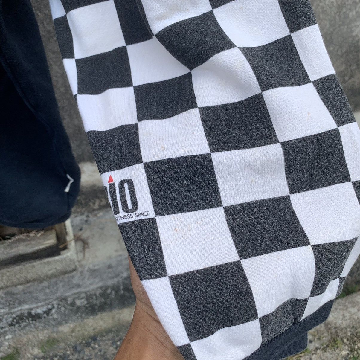 Japanese Brand × Vintage Bio ButtonUps Baggy Check Sleeve Plaid Hoodie Sweater Jacket Size US XL / EU 56 / 4 - 8 Thumbnail