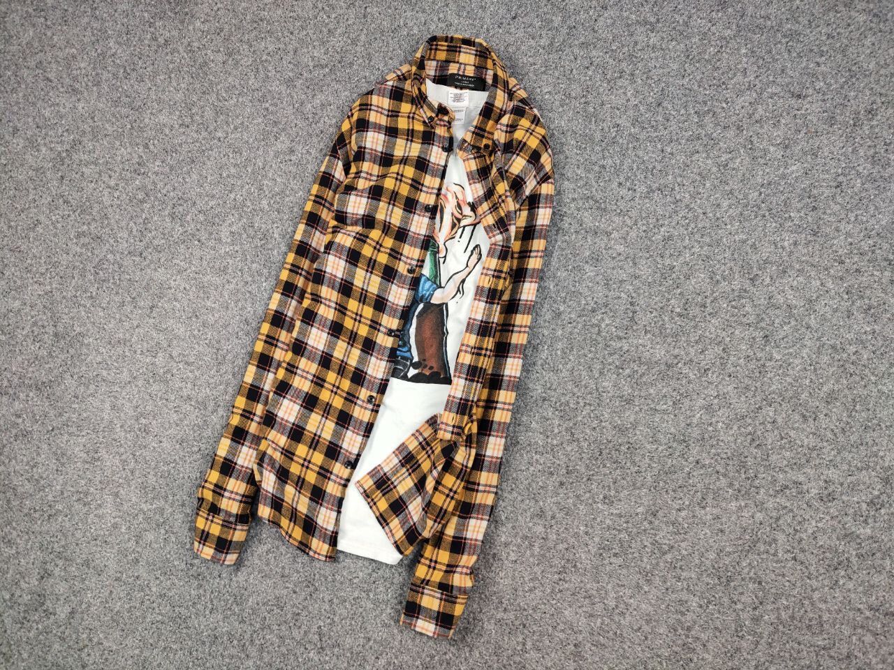 Flannel Vintage Flannel Shirt Travis Scott Style Size US L / EU 52-54 / 3 - 12 Thumbnail