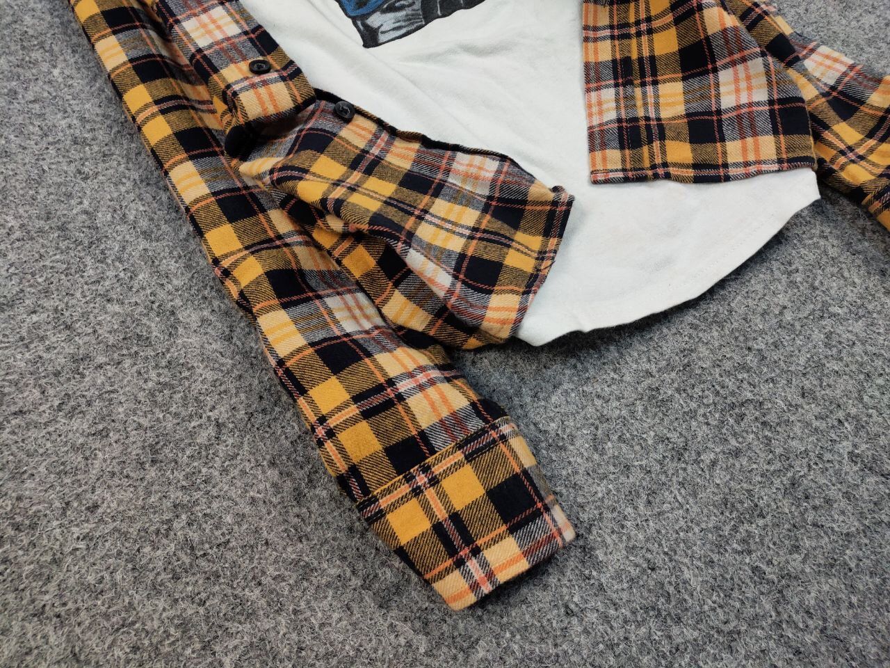 Flannel Vintage Flannel Shirt Travis Scott Style Size US L / EU 52-54 / 3 - 6 Thumbnail