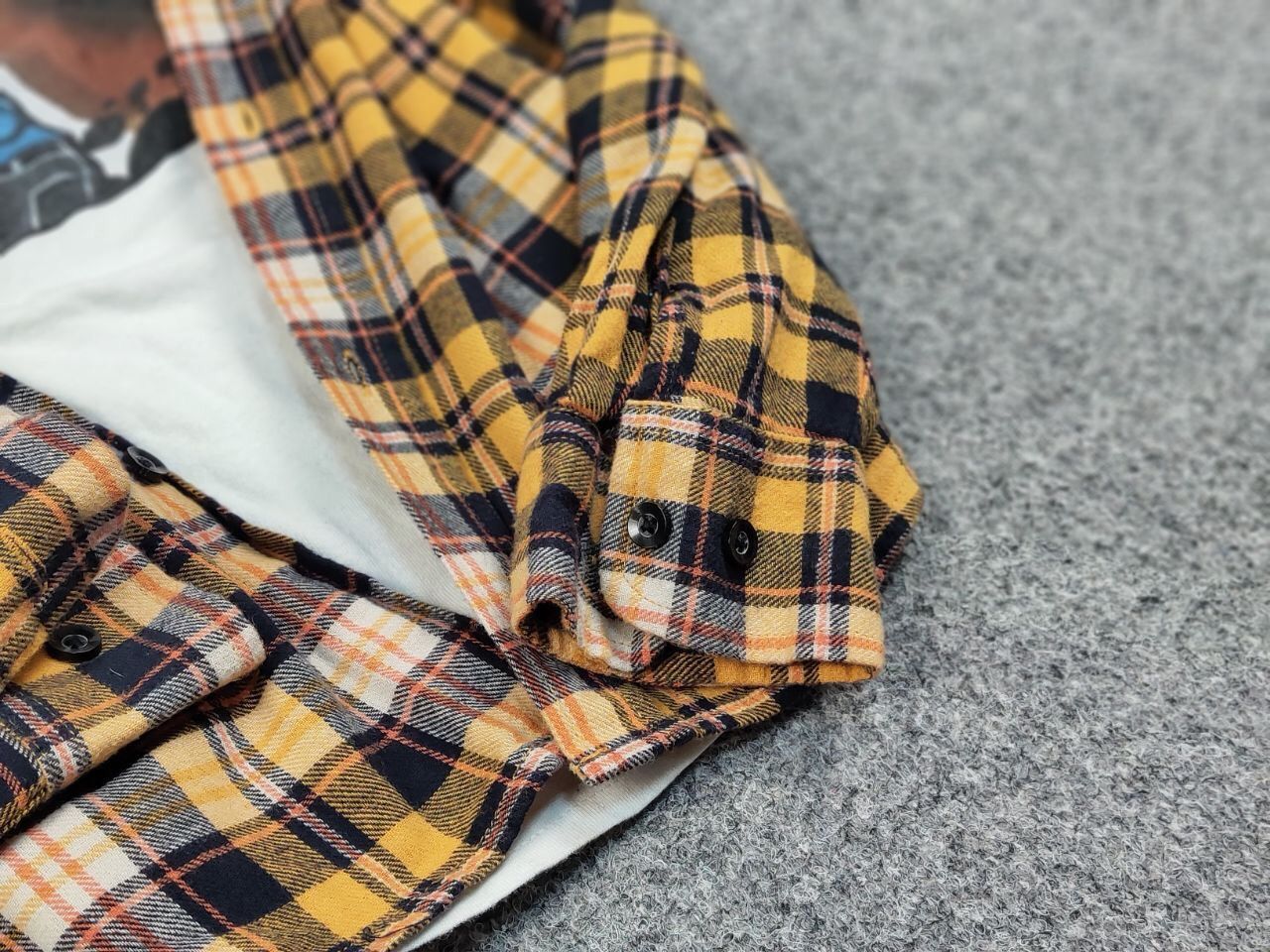 Flannel Vintage Flannel Shirt Travis Scott Style Size US L / EU 52-54 / 3 - 15 Thumbnail